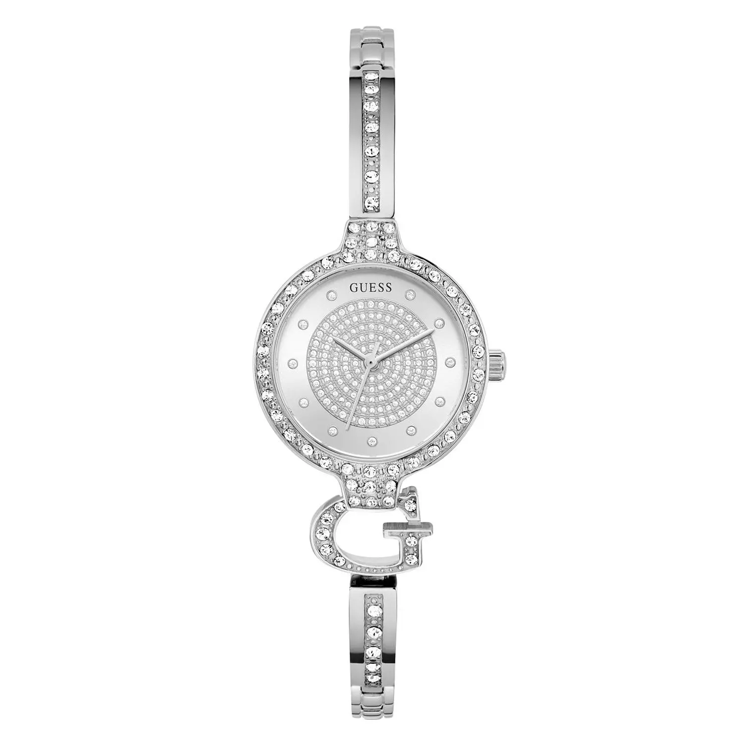 GUESS Ladies Giselle Silver Tone Analog Watch Silver Tone Stainless Steel Bracelet GW0929L1 image
