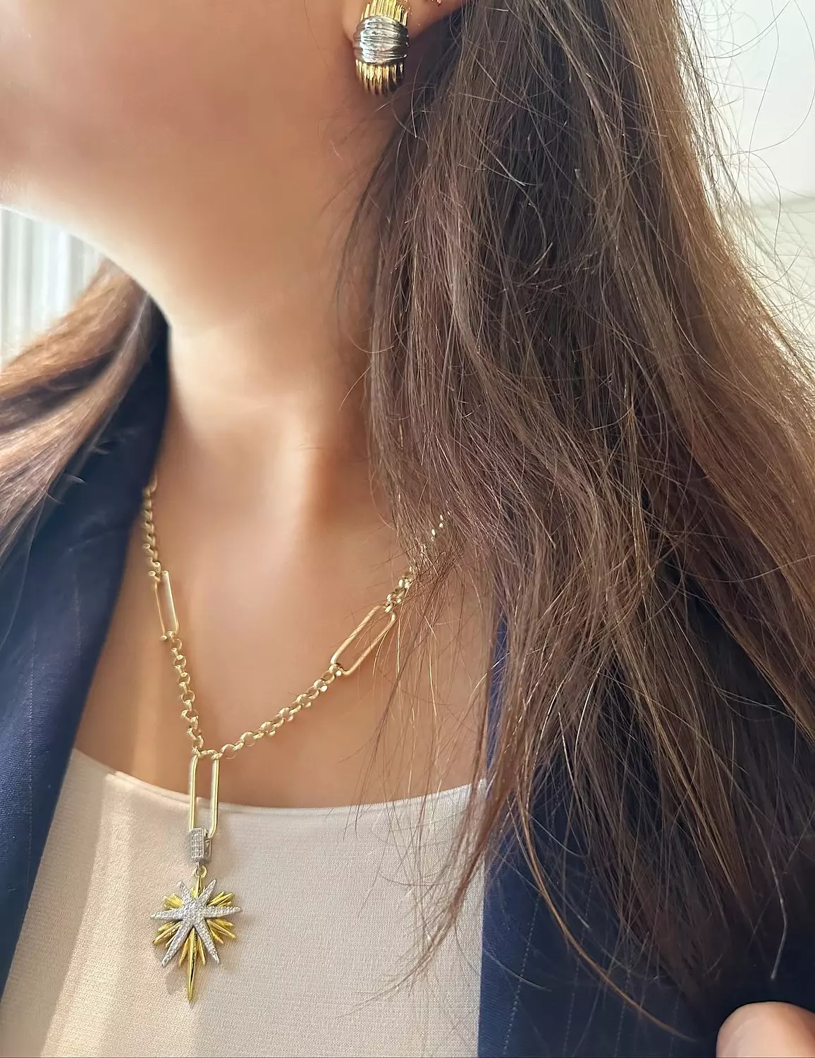 Wrapped knot earrings  hover image