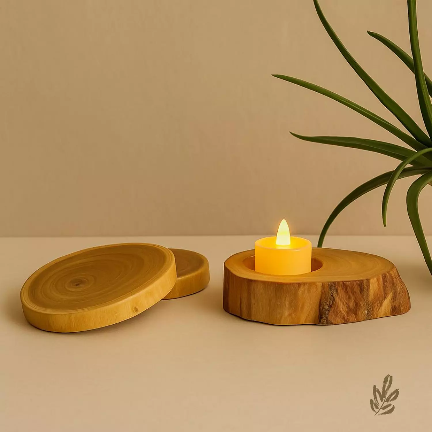 Olive candle set image