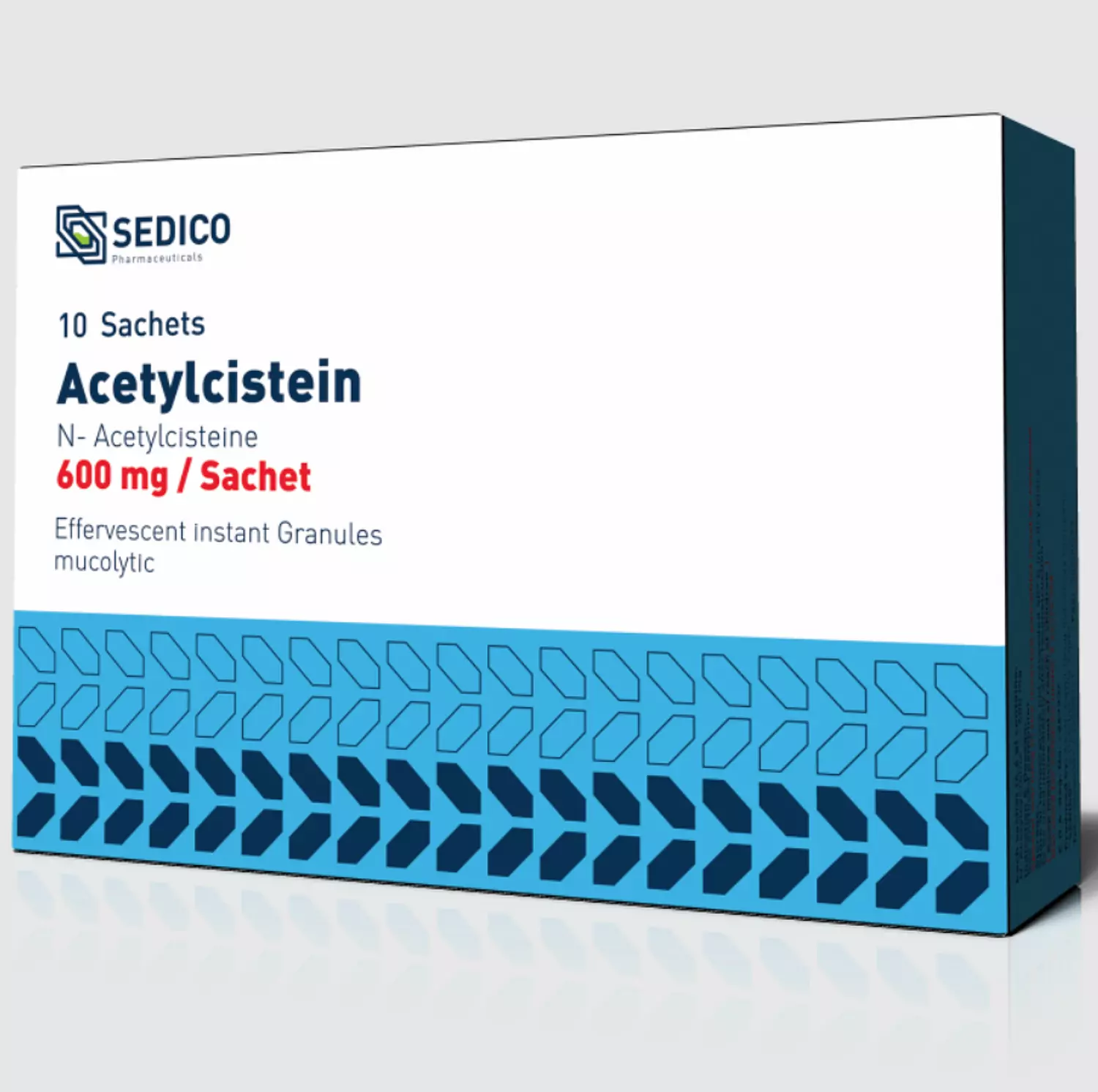 ACETYLCISTEIN 600 MG EFF. 10 SACHETS image