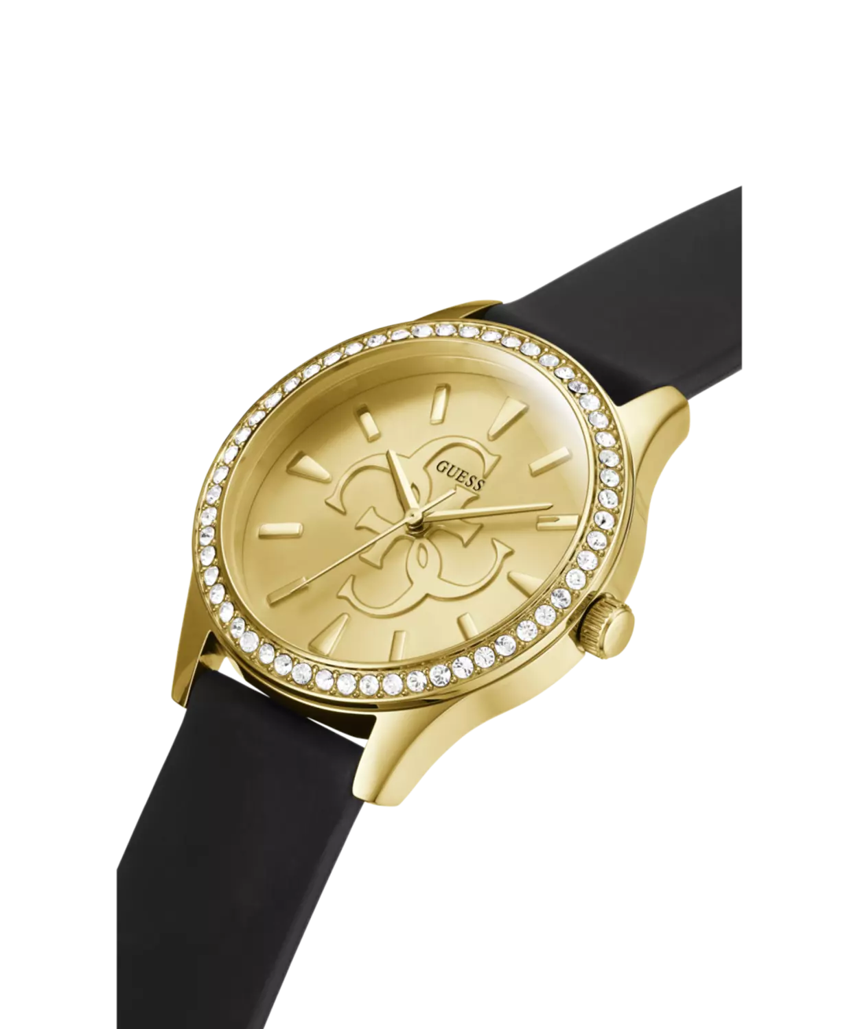 GUESS GW0359L1 Women's  Watch Gold Tone Silicone Strap 4