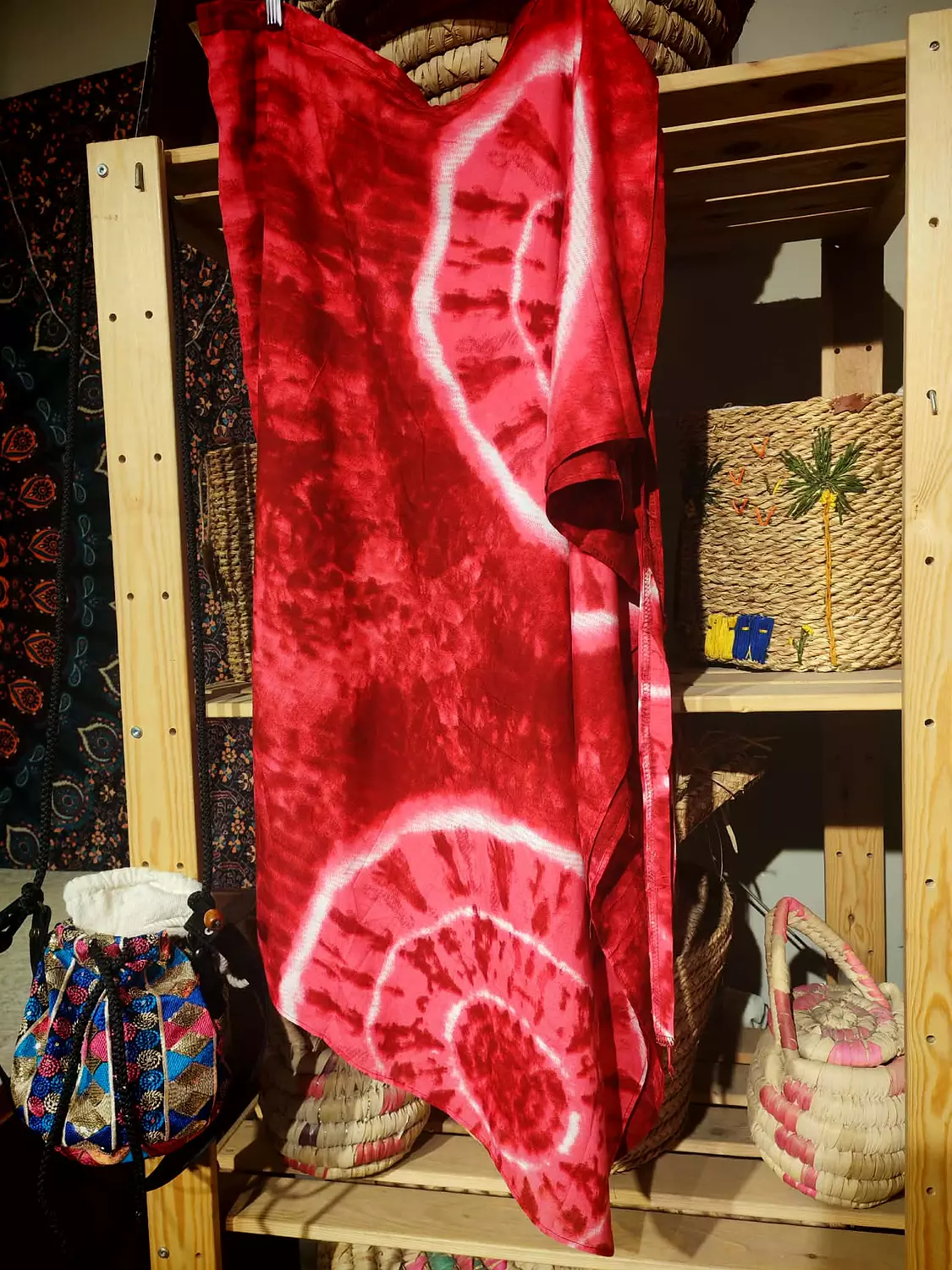 Wrapping cover up skirt hover image