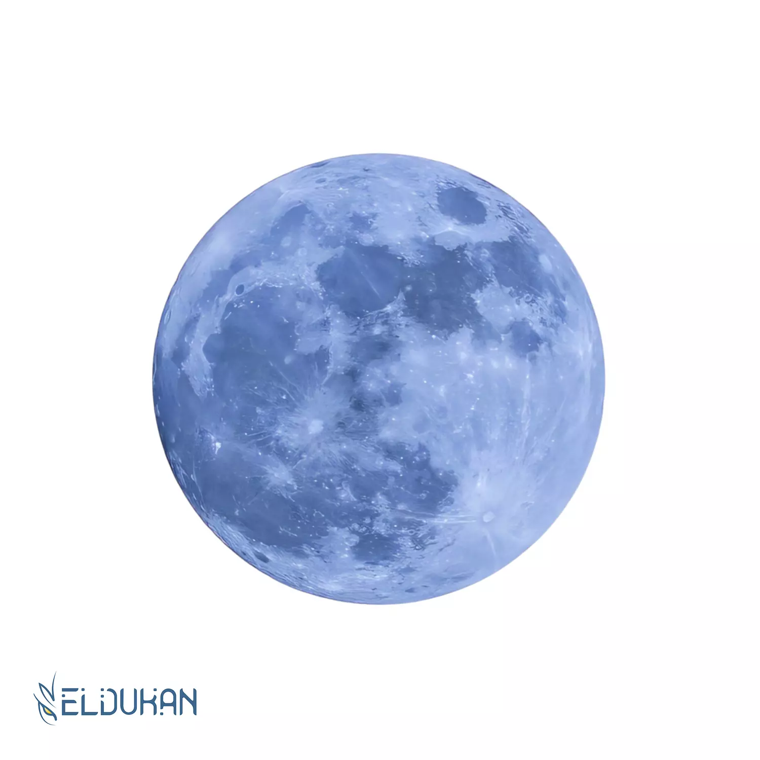 Blue moon sticker