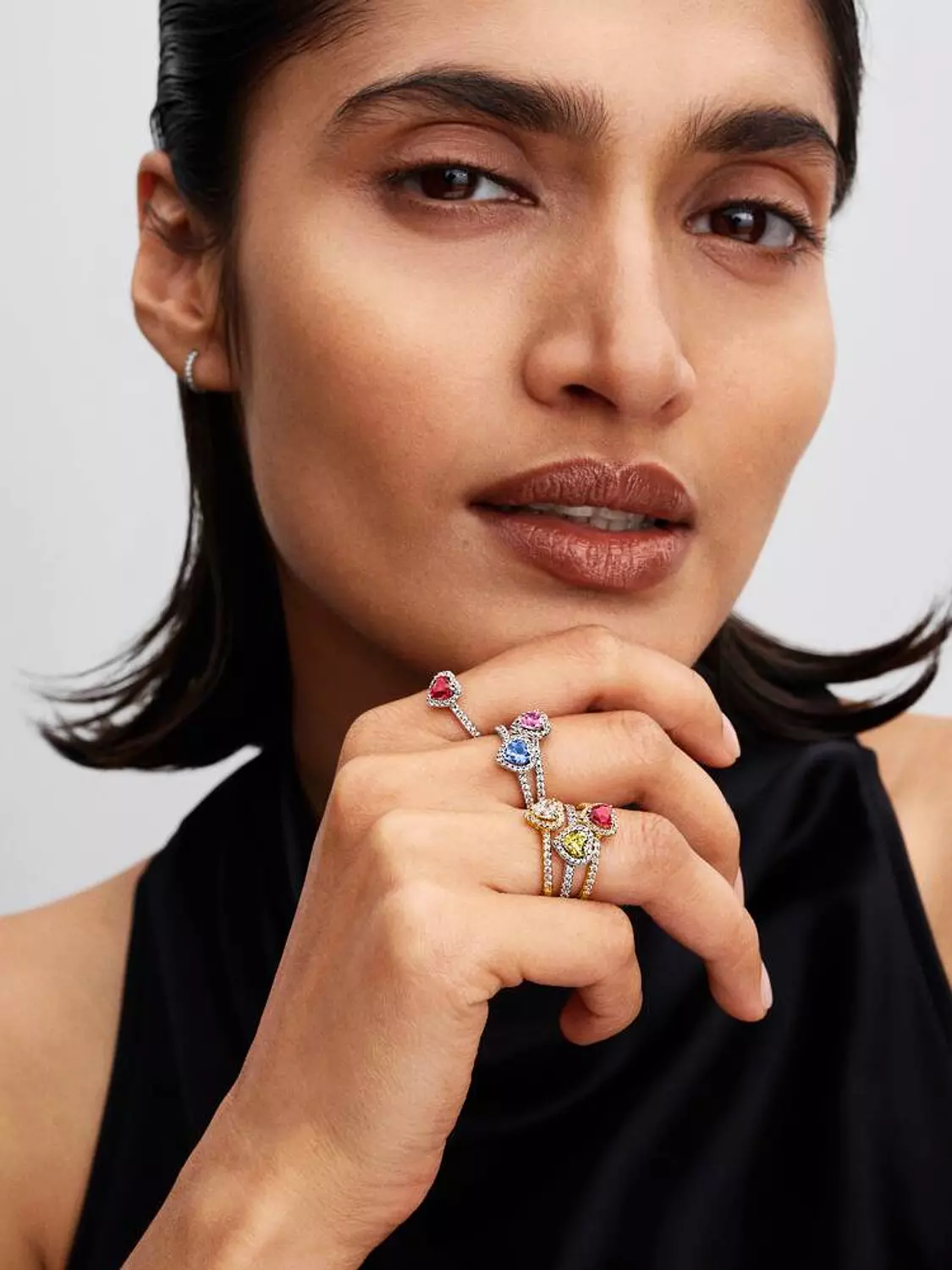 Elevated Pink Heart Ring 2