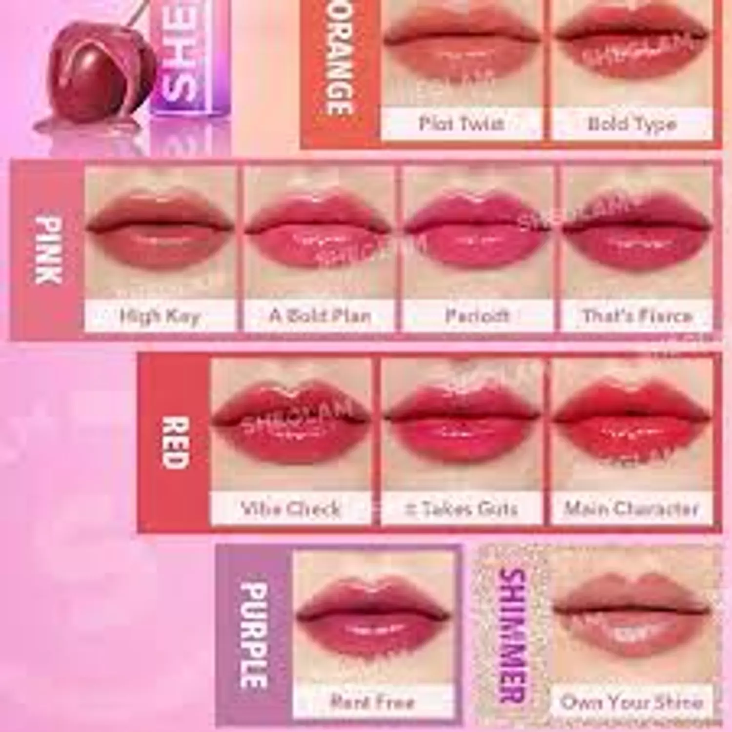 Sheglam Mirror Kiss High-Shine Lipstick -PLOT TWIST 3