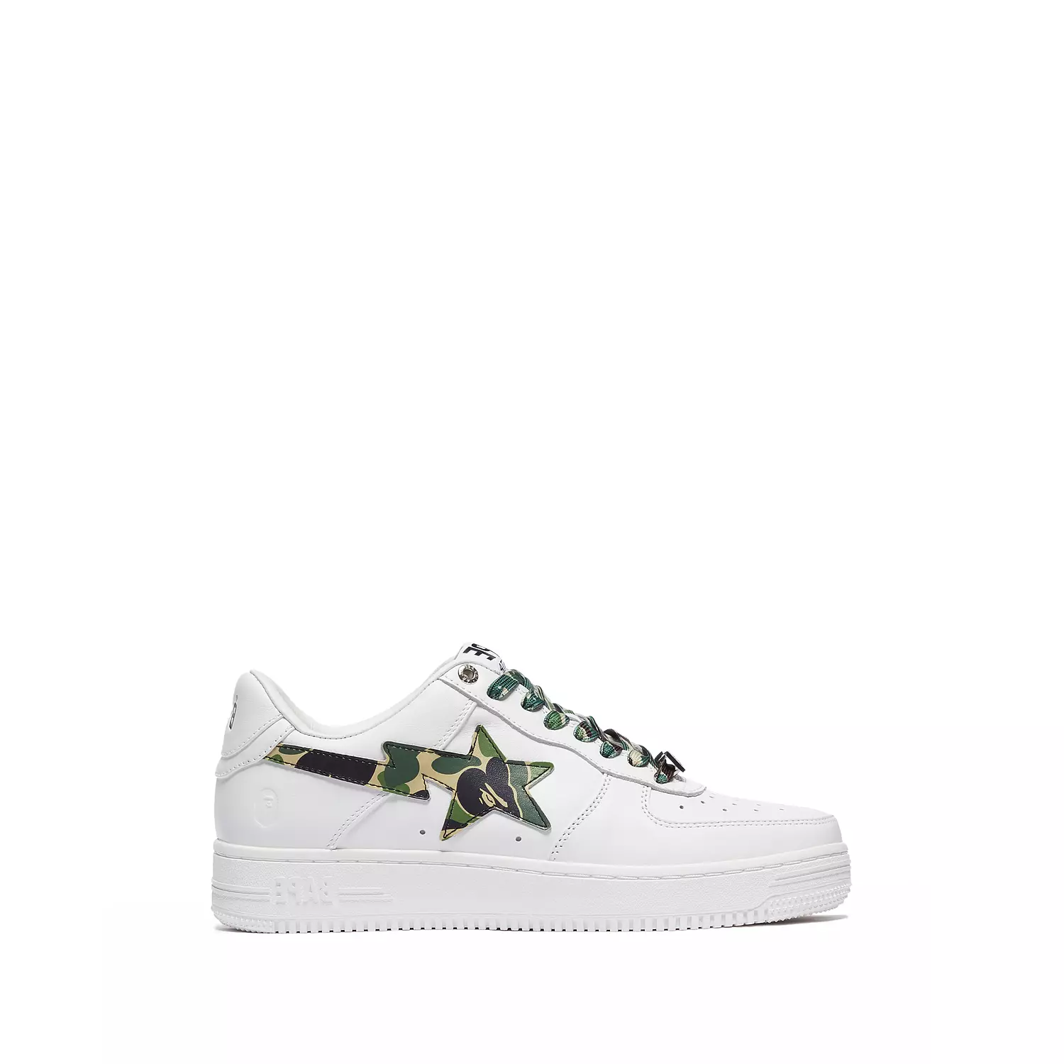 A Bathing Ape Bape Sta Low 'White ABC Camo Green' sneaker, image