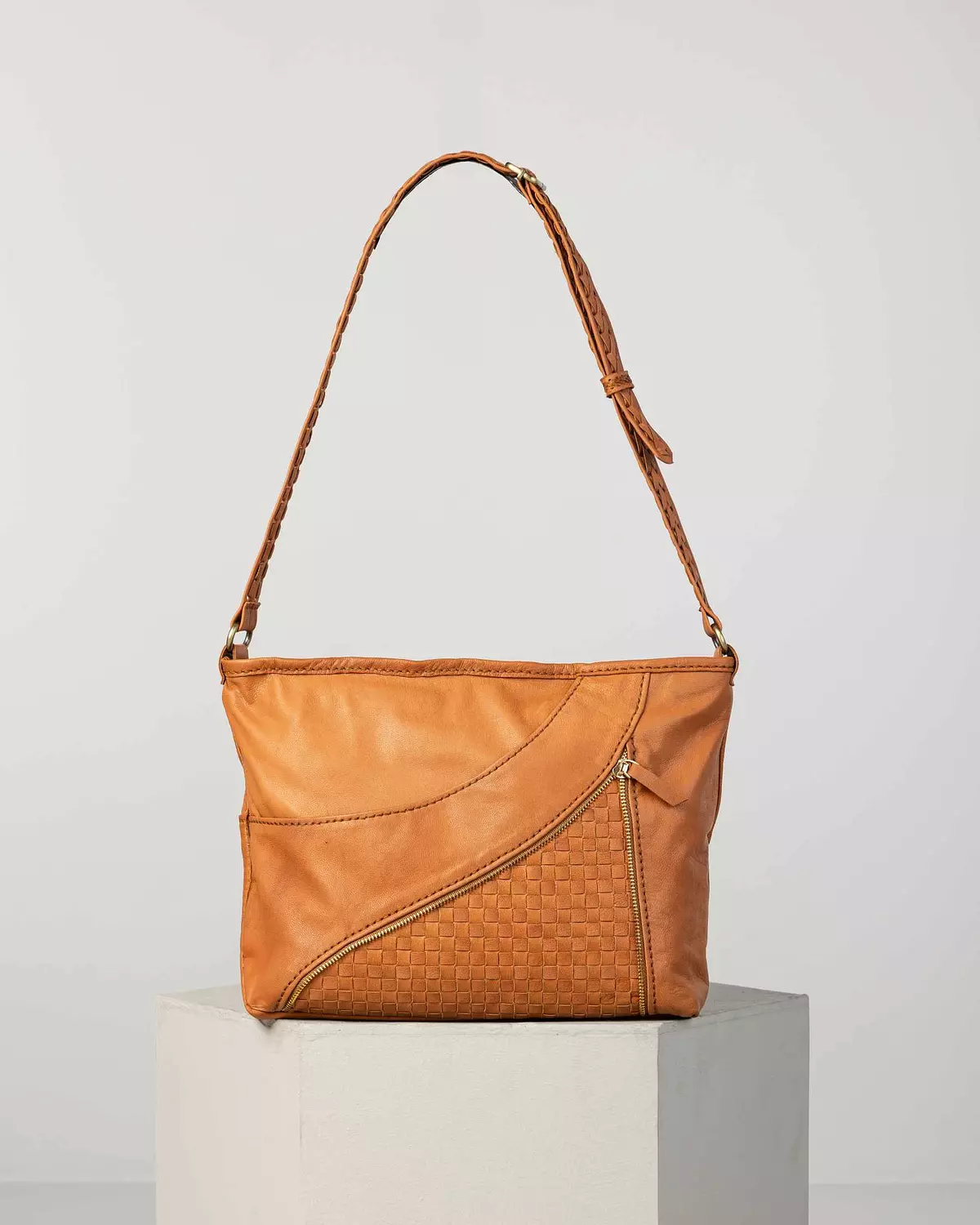 The Woven Zippered Crossbody Bag 4