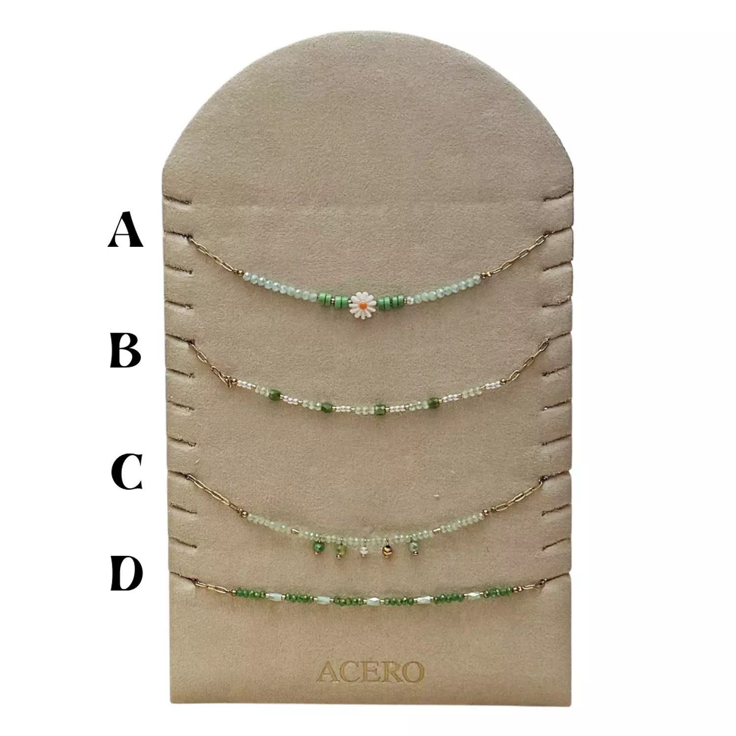 1 Pc Handmade Green Necklace A image