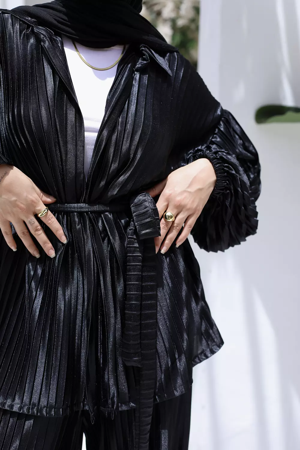 Black Plisse set  hover image