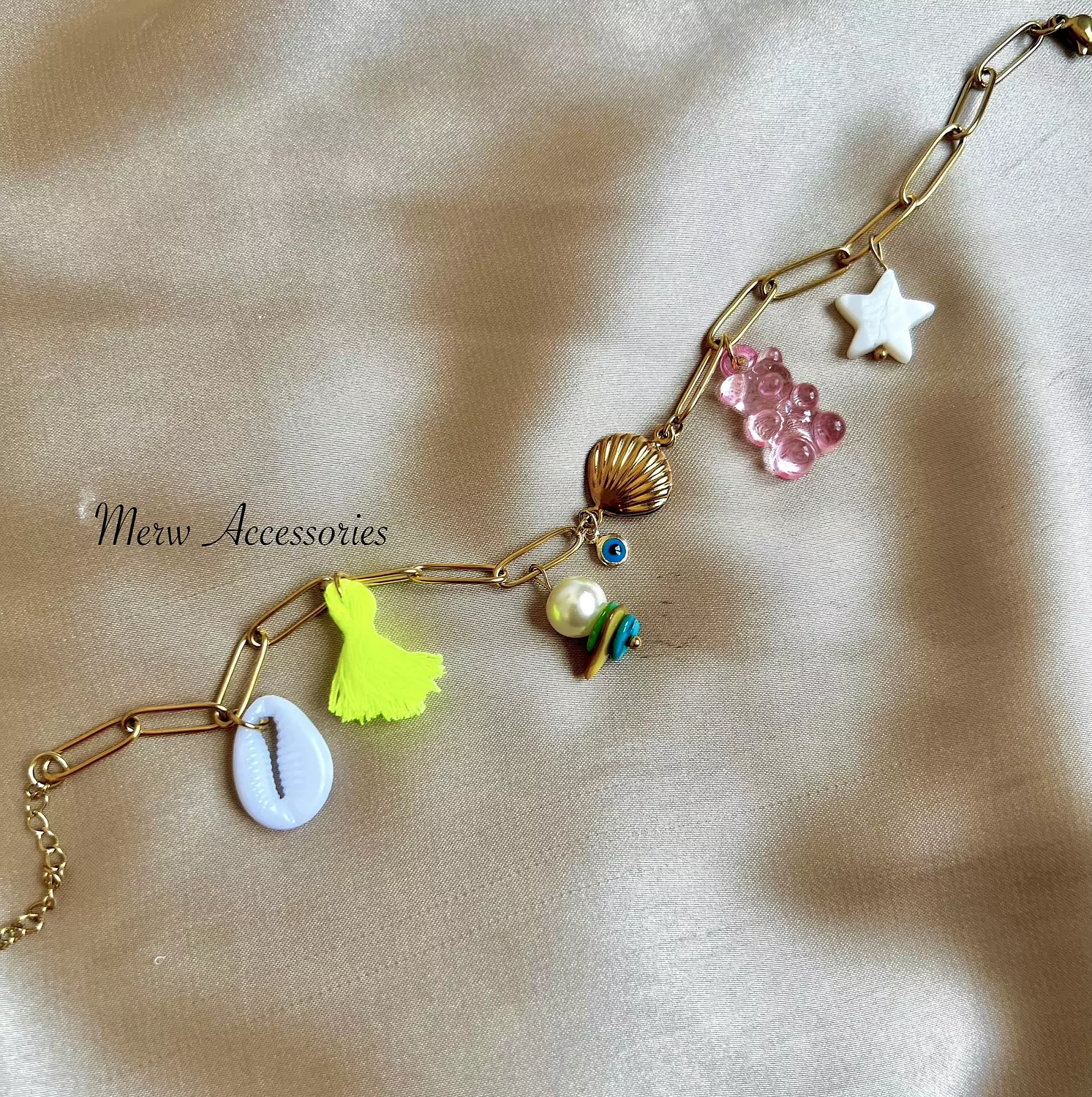Gold shell anklet  image