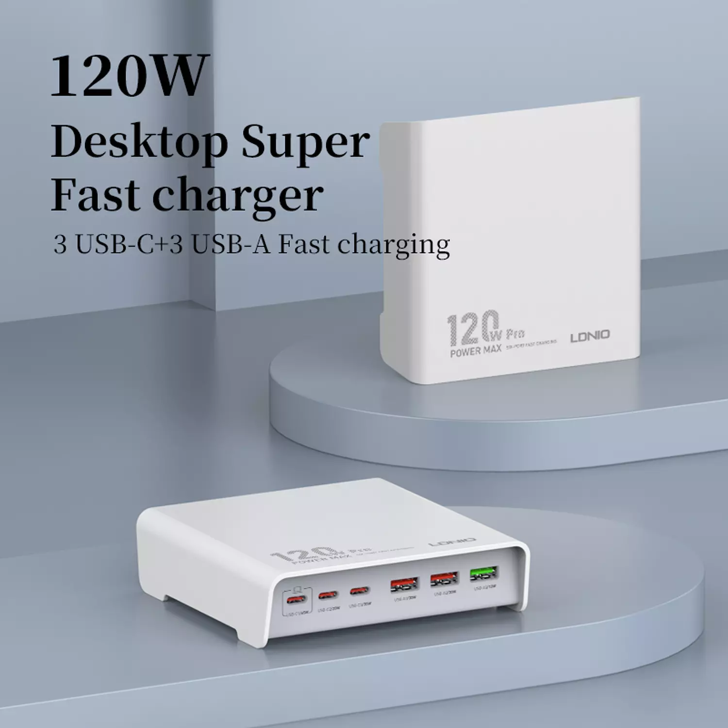 CHARGER LDNIO 120W Q605 hover image