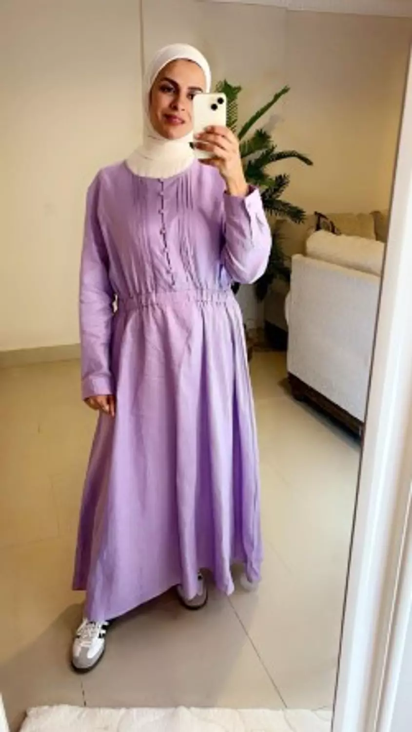 Rose Linen Dress image