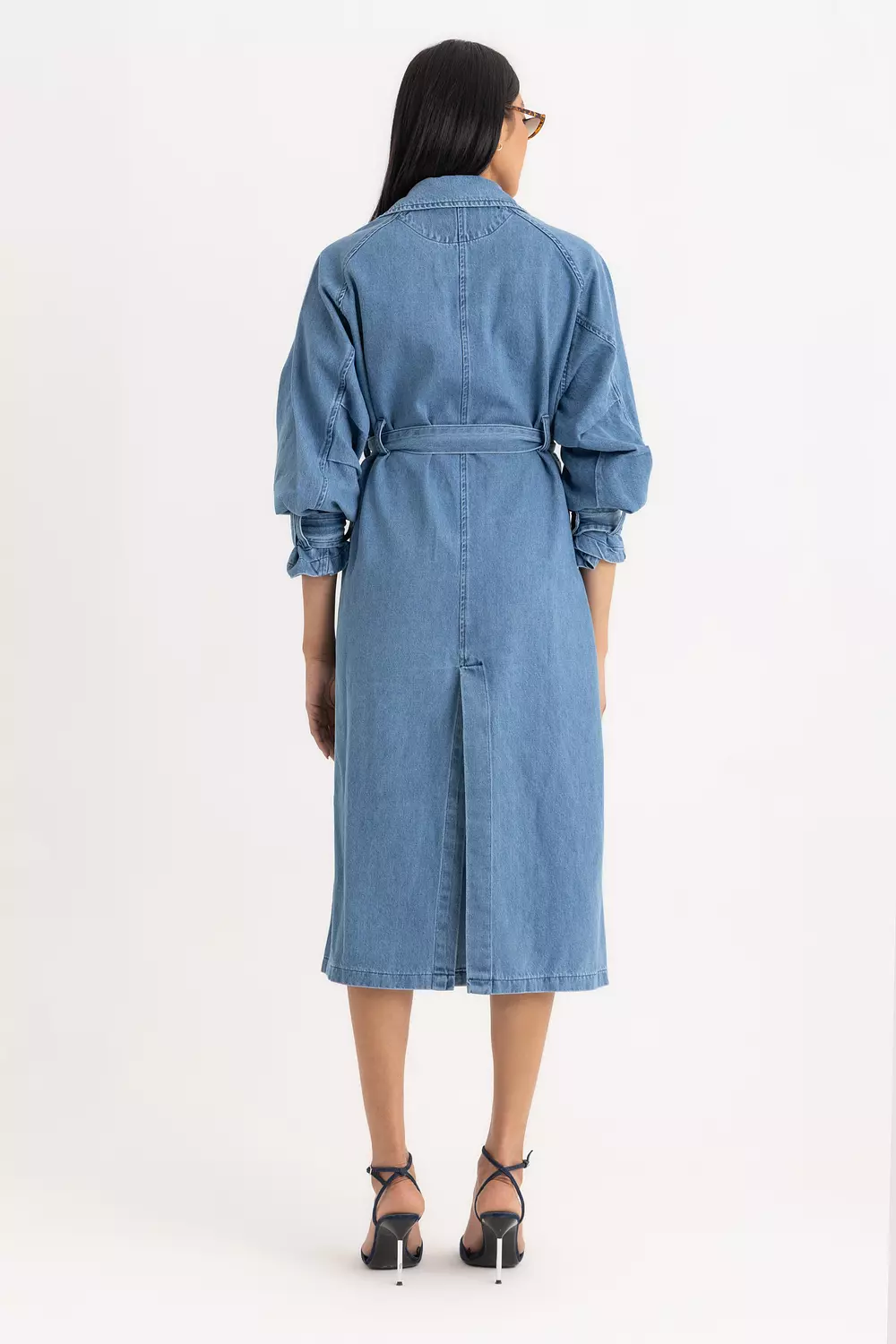 The Sophia Denim Trench Coat 9