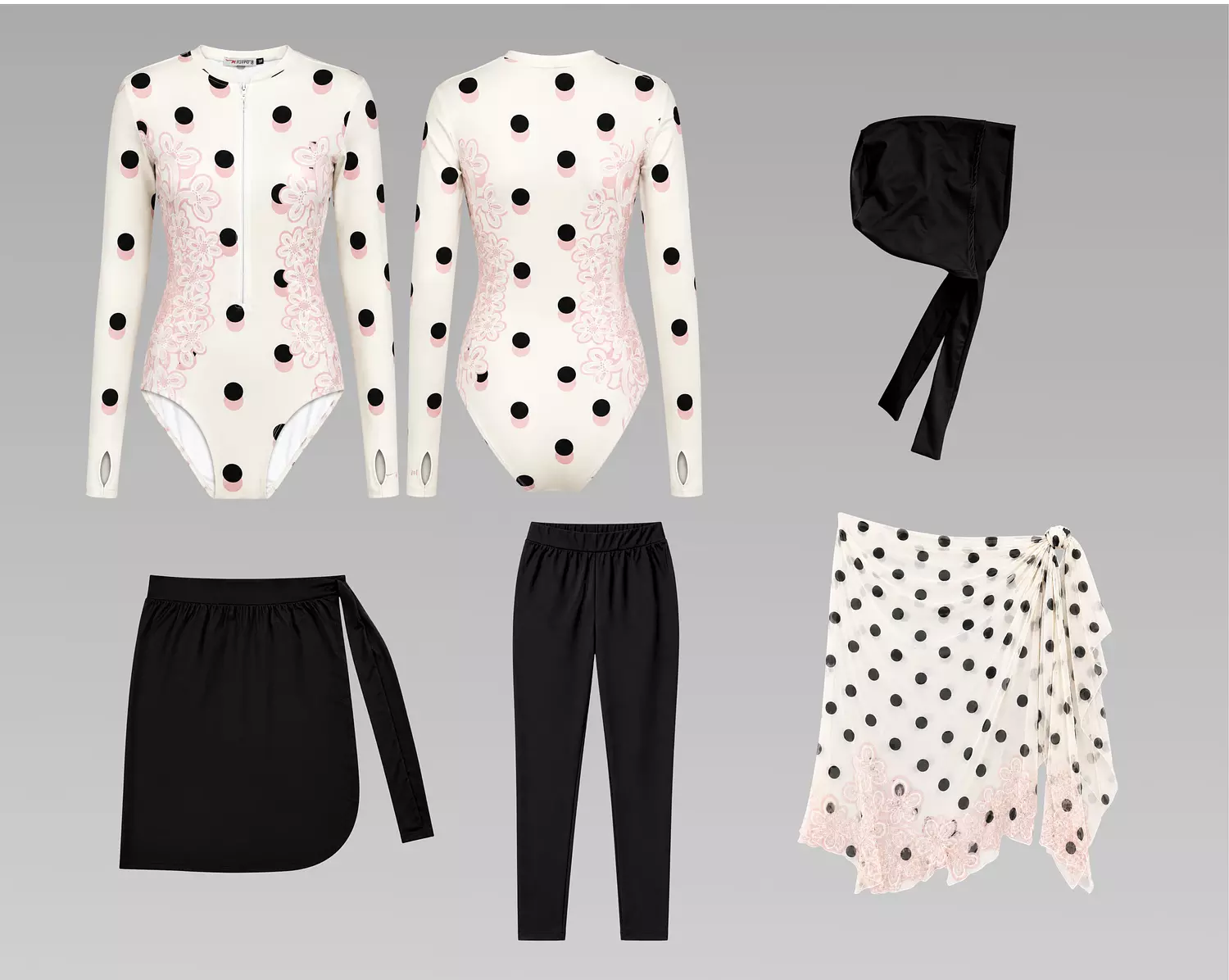 Pinky Dottie Burkini (5-pcs) 9