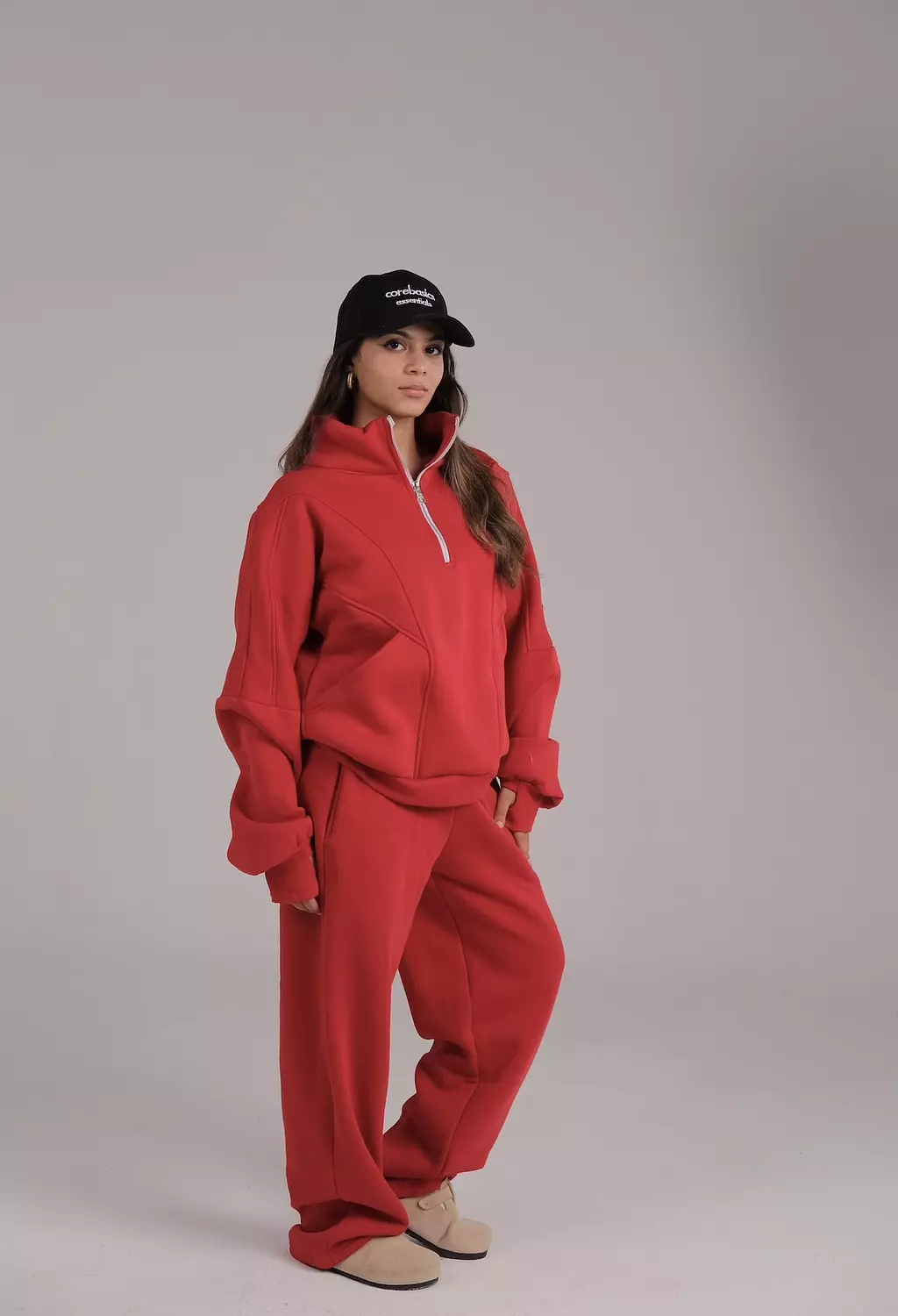 Finger Quarter zip Sweater  6