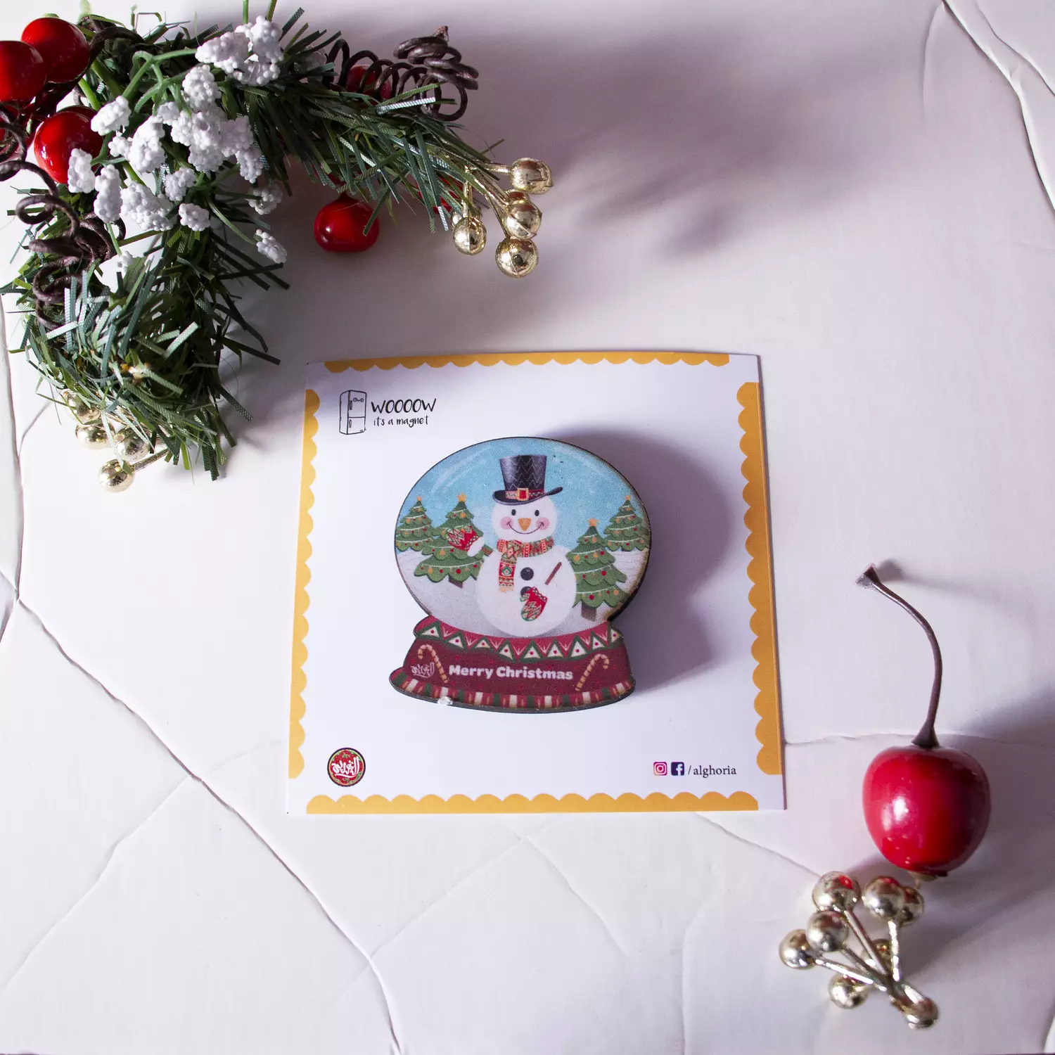 Chrsitmas Vibes Fridge Magnet 1