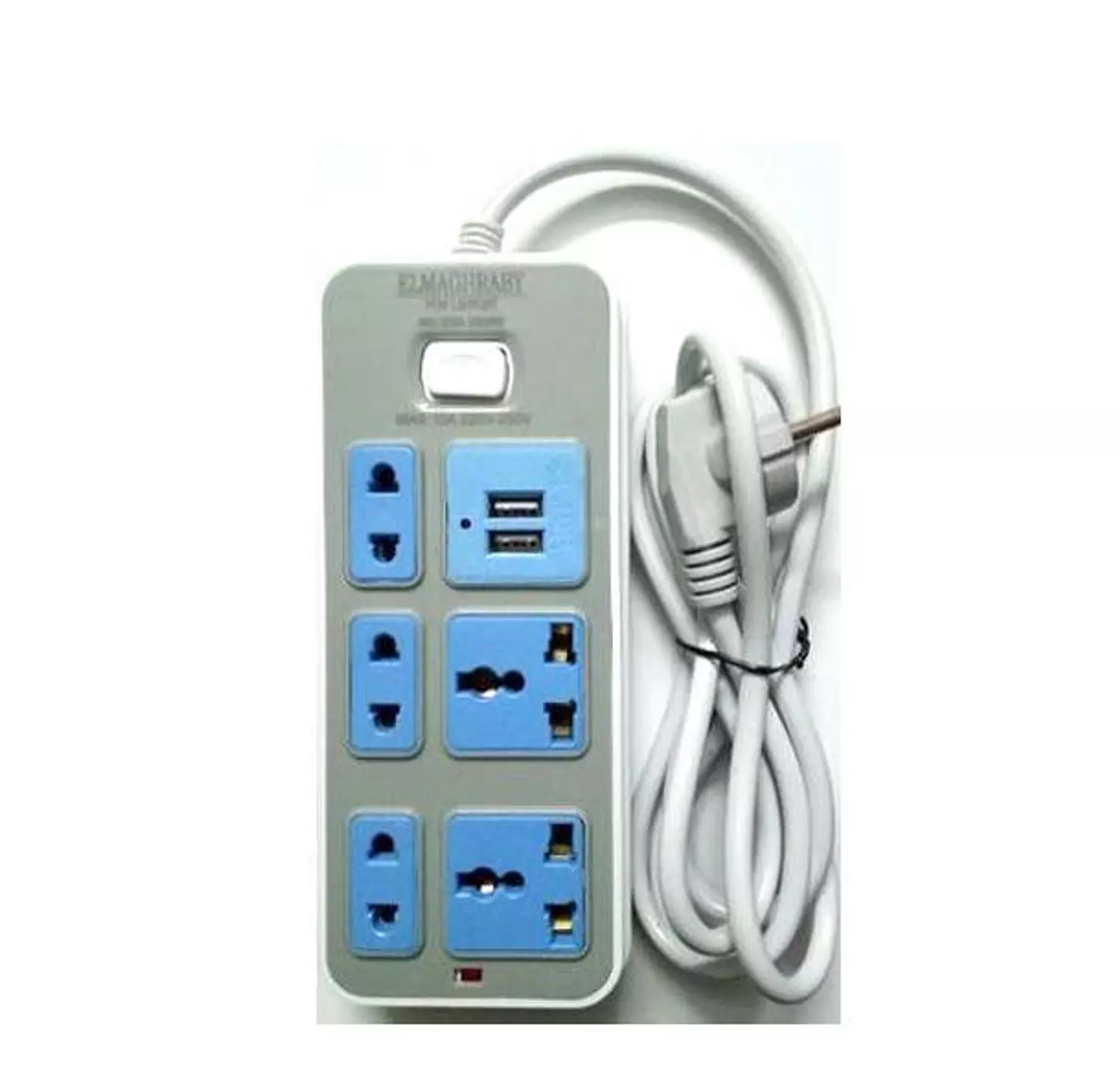 POWER STRIP ELMAGHRABY 5PORT +2USB image