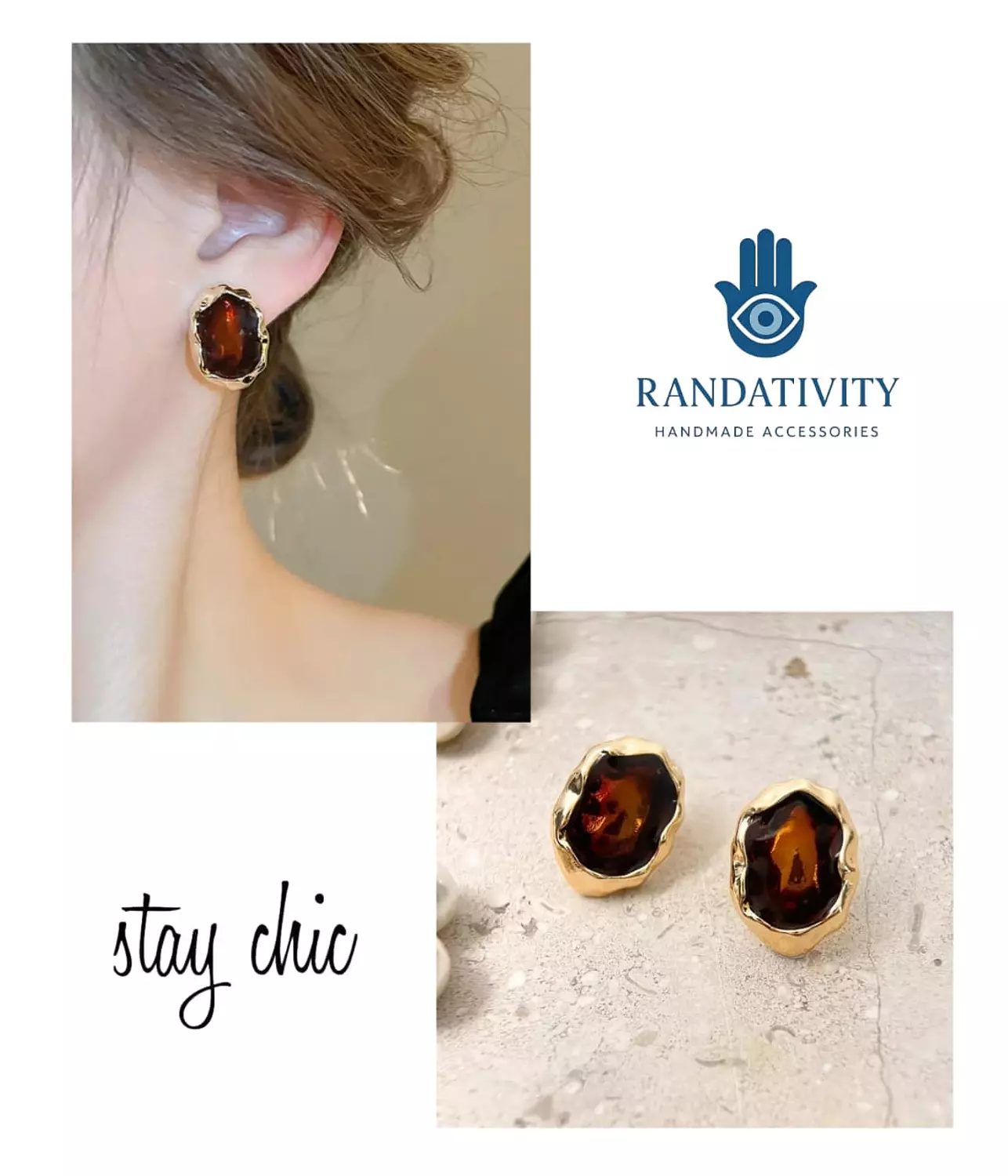 Molten Granet studs ✨ image