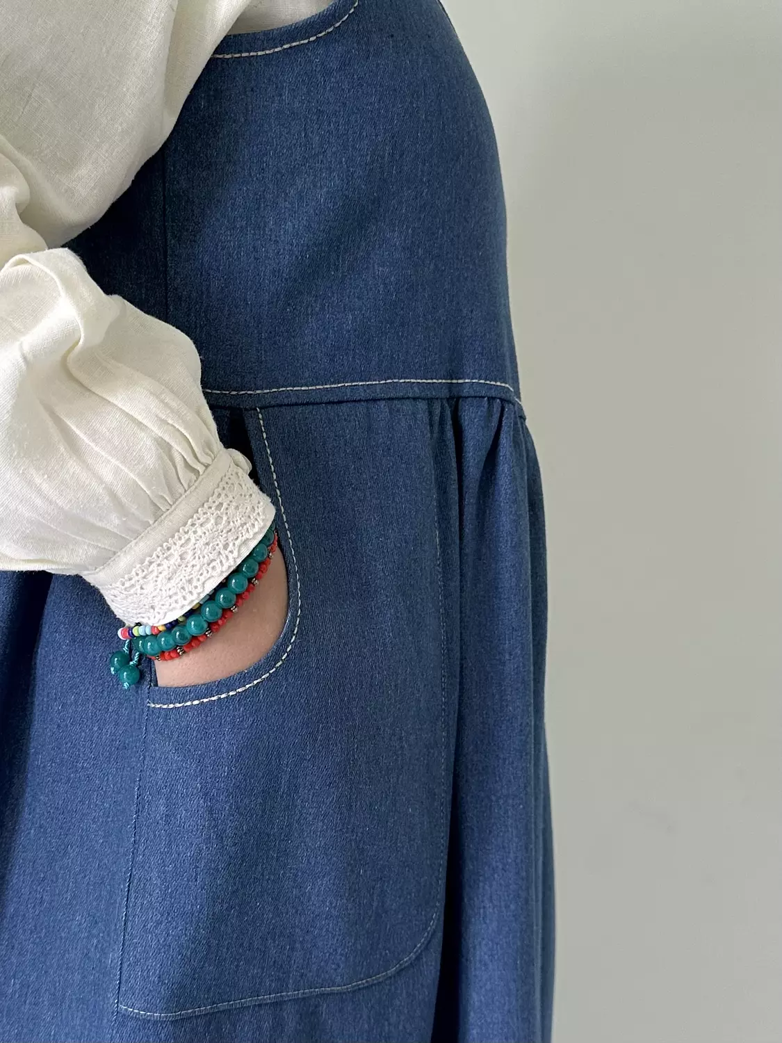 Off white linen blouse (T)  6