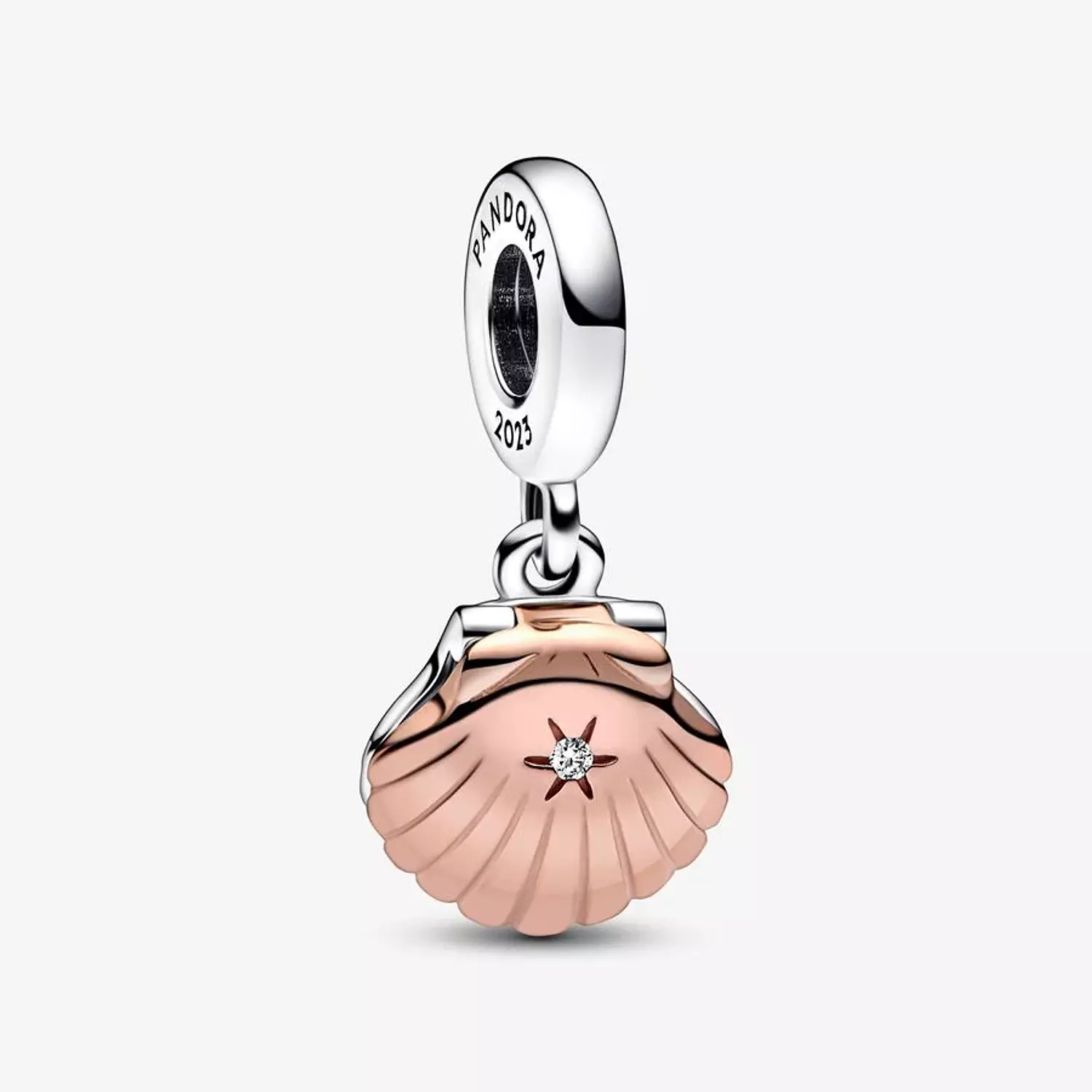 Pandora Club 2023 Sea Shell & Treated Freshwater Cultured Pearl Dangle Charm image