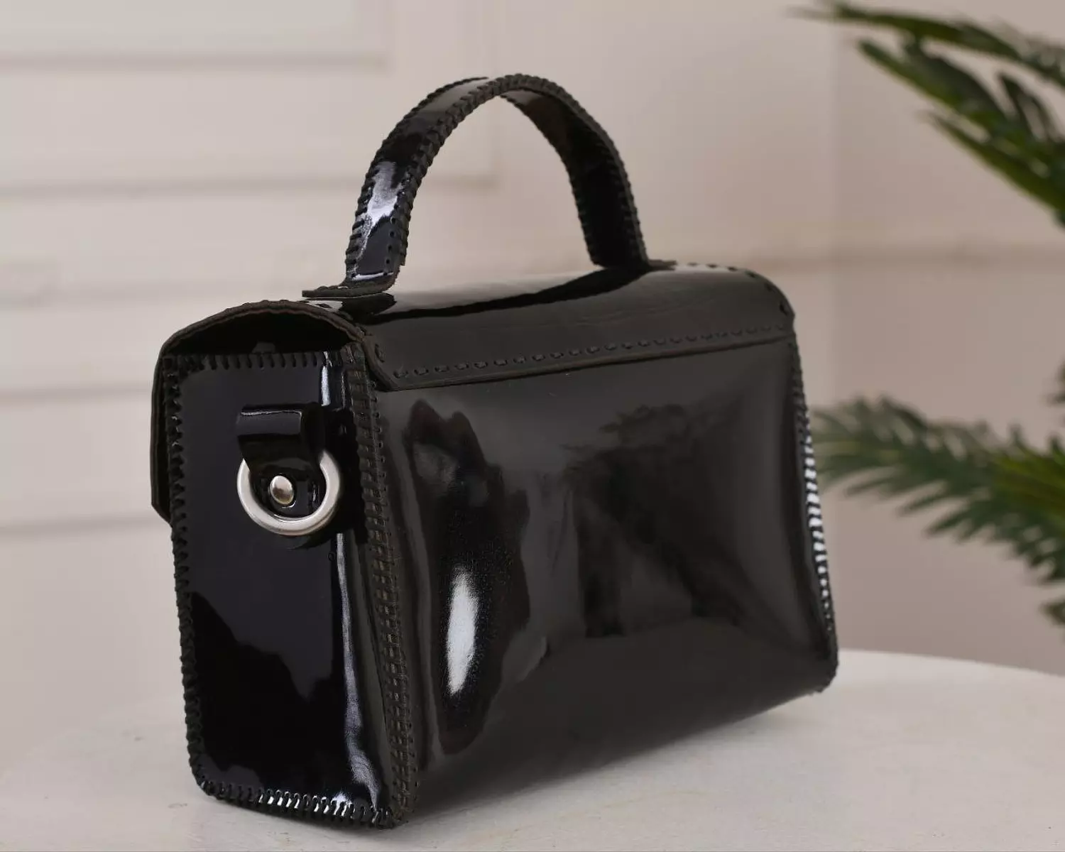 black shiny bag 2