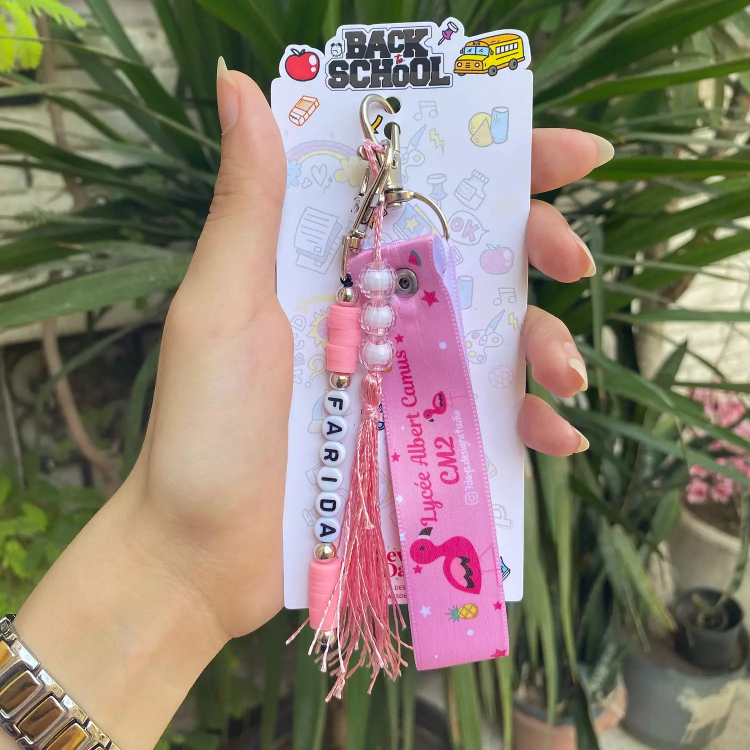 Flamingo School Labels 8