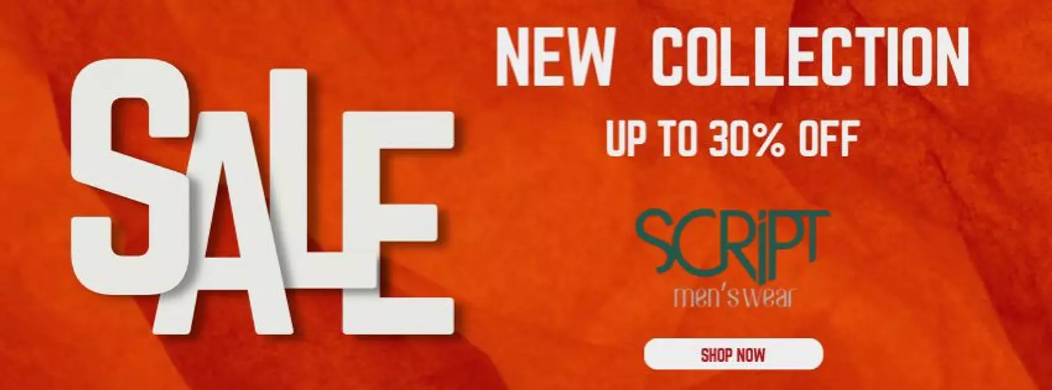 banner image for script menswear