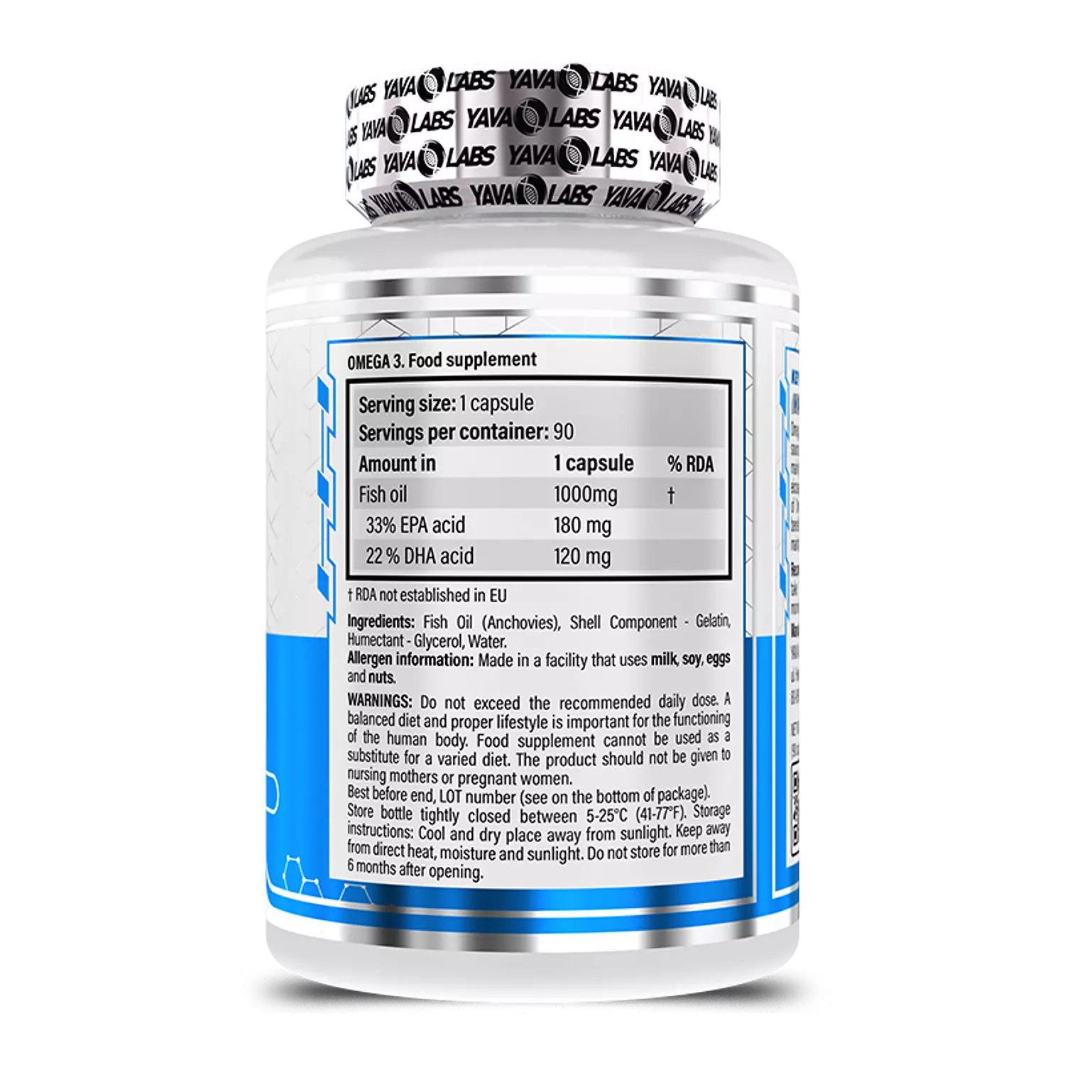 Yava Labs Omega 3 - 90 Capsules hover image
