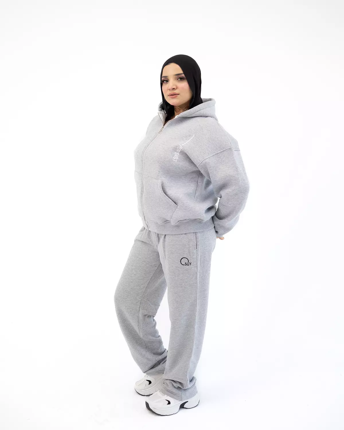 Persist ZIP UP Sweatshirt _ Grey 5