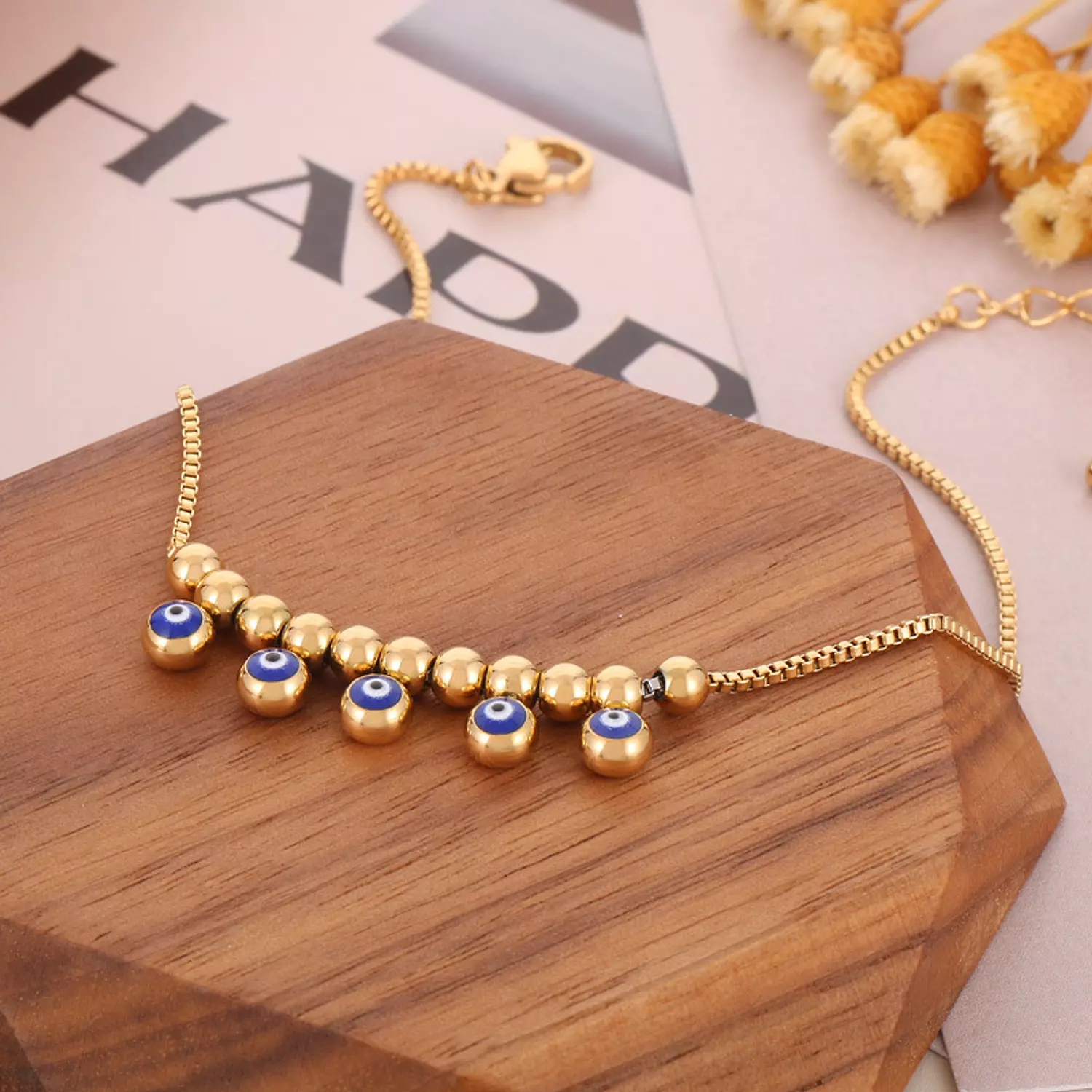 Evil eye charms anklet 2