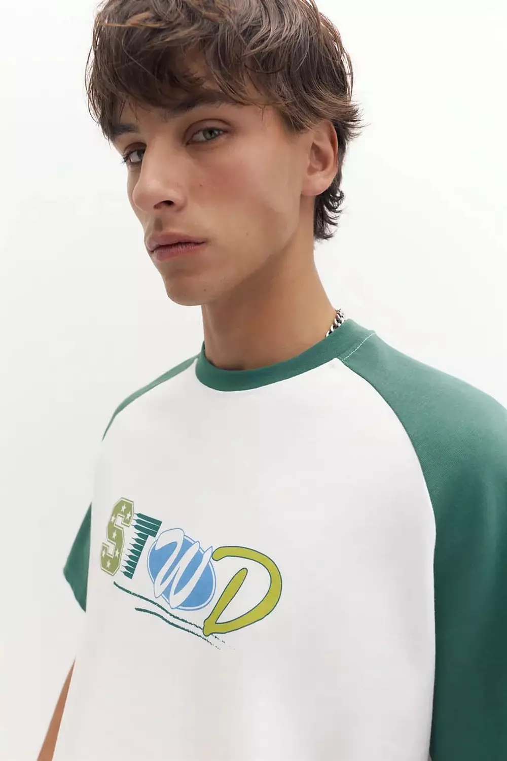 PULL&BEAR - HVID RAGLAN -T-SHIRT  4