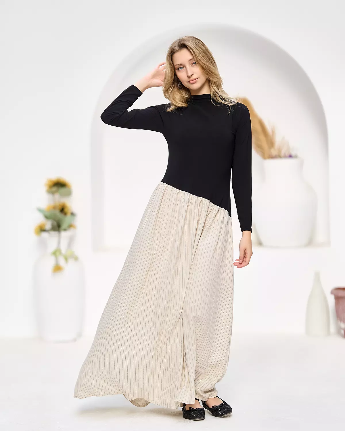 Pure linen dress 4