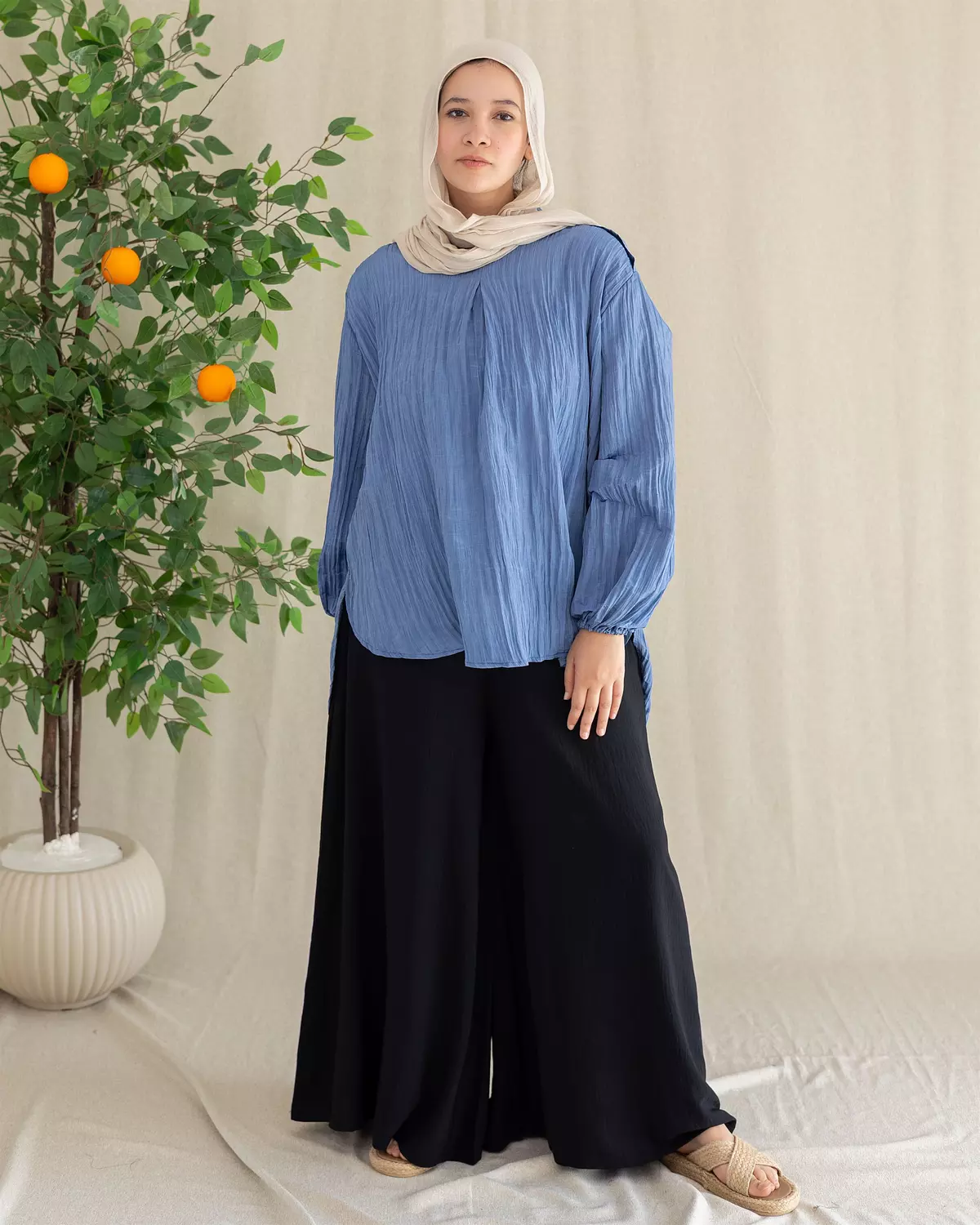 Wide Leg Pants | Black image
