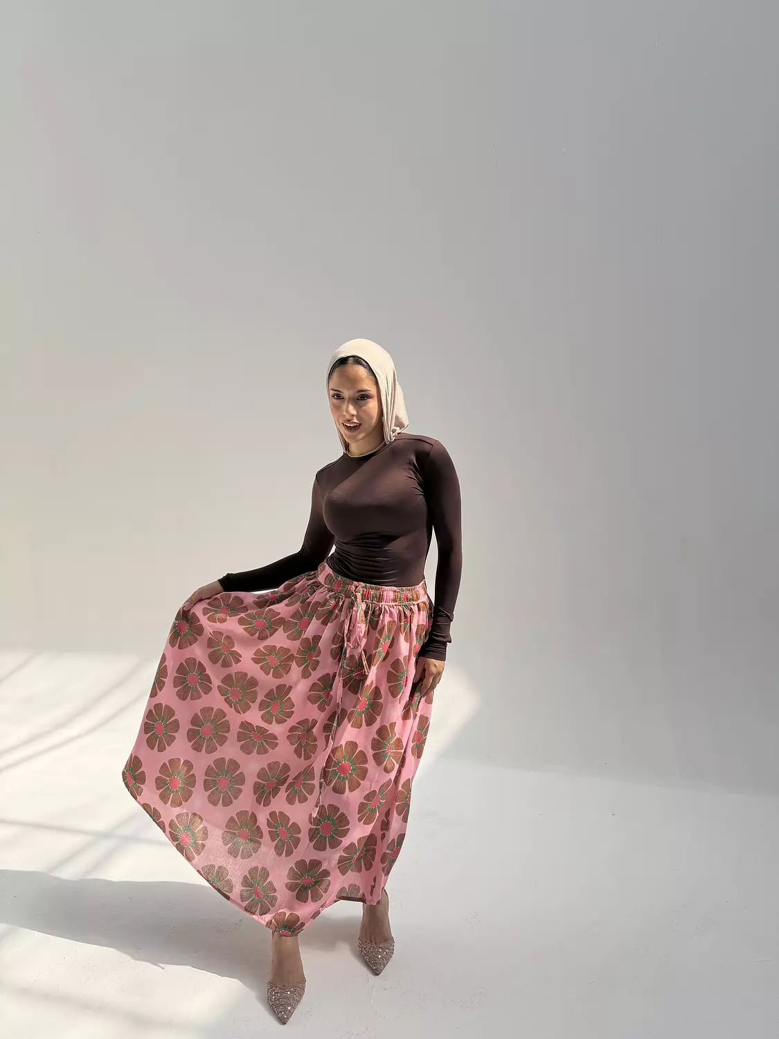 floral maxi skirt  1