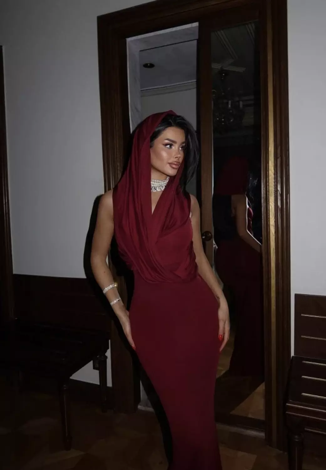 Hooded Wrap Dress 8