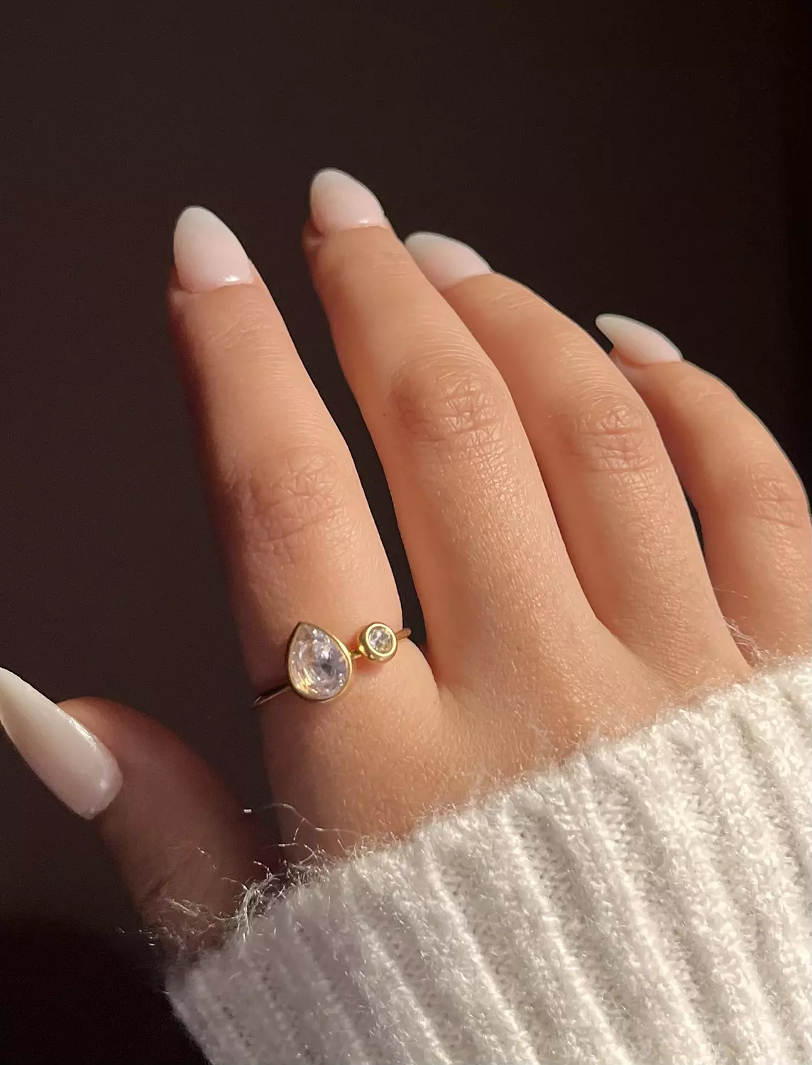 Oval double Stone Ring image