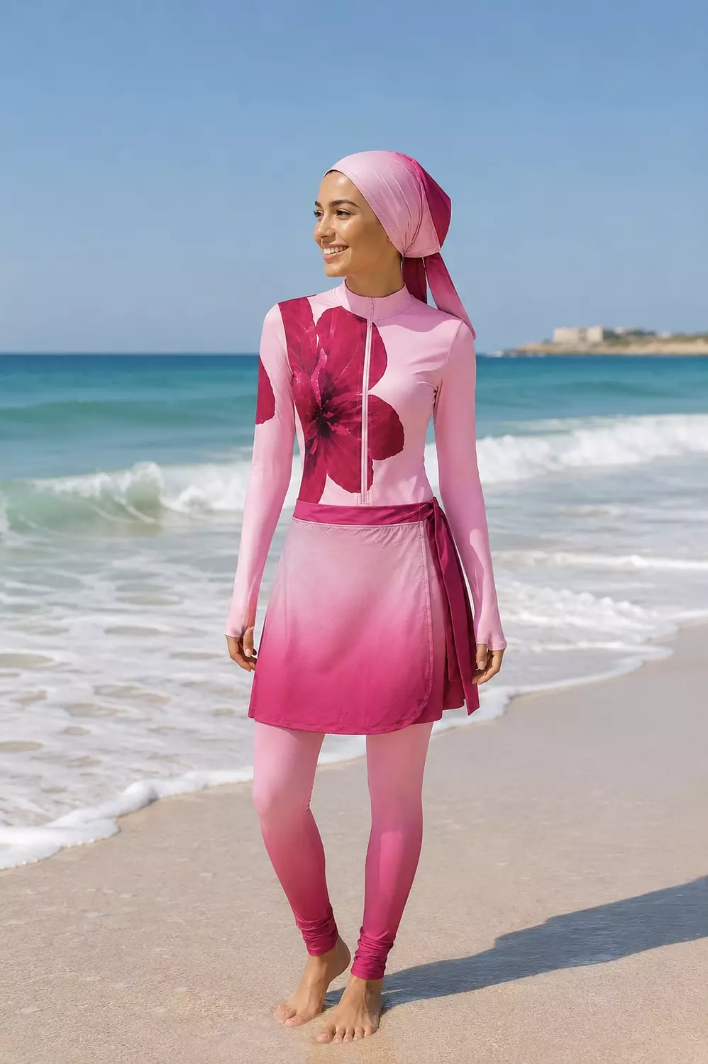 Rose Wave Burkini 3