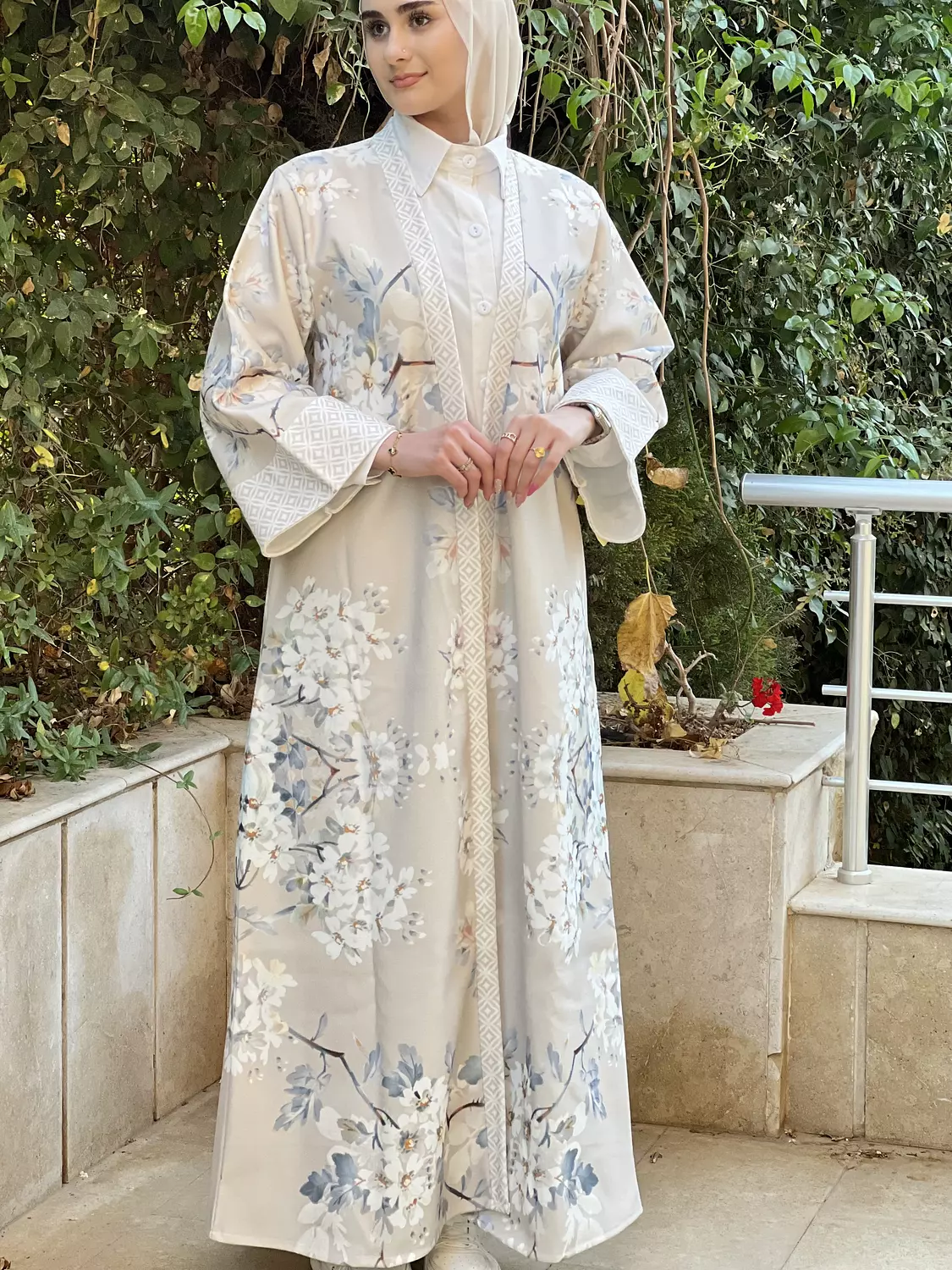 Spring rose kaftan 5
