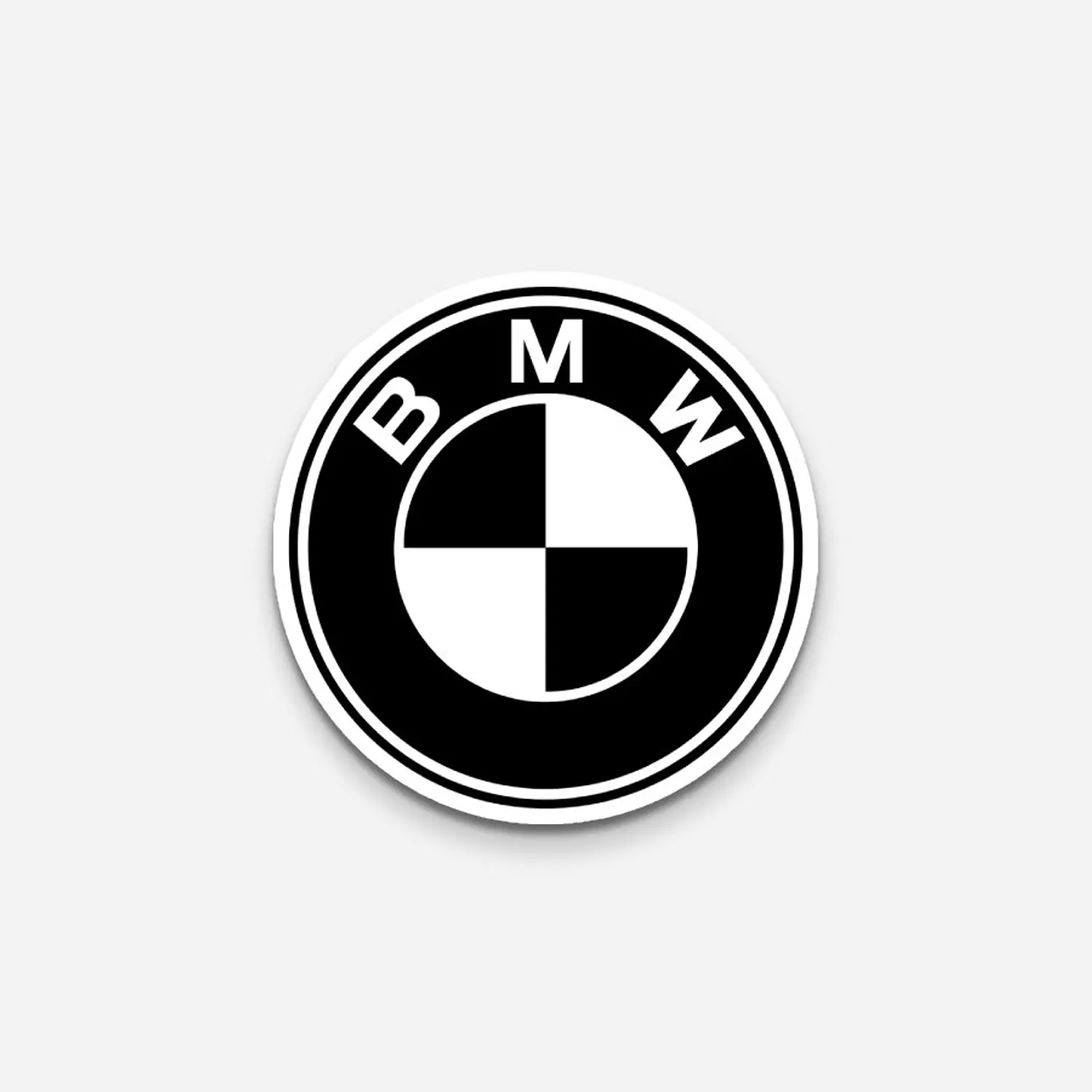 BMW Black& White Sticker image