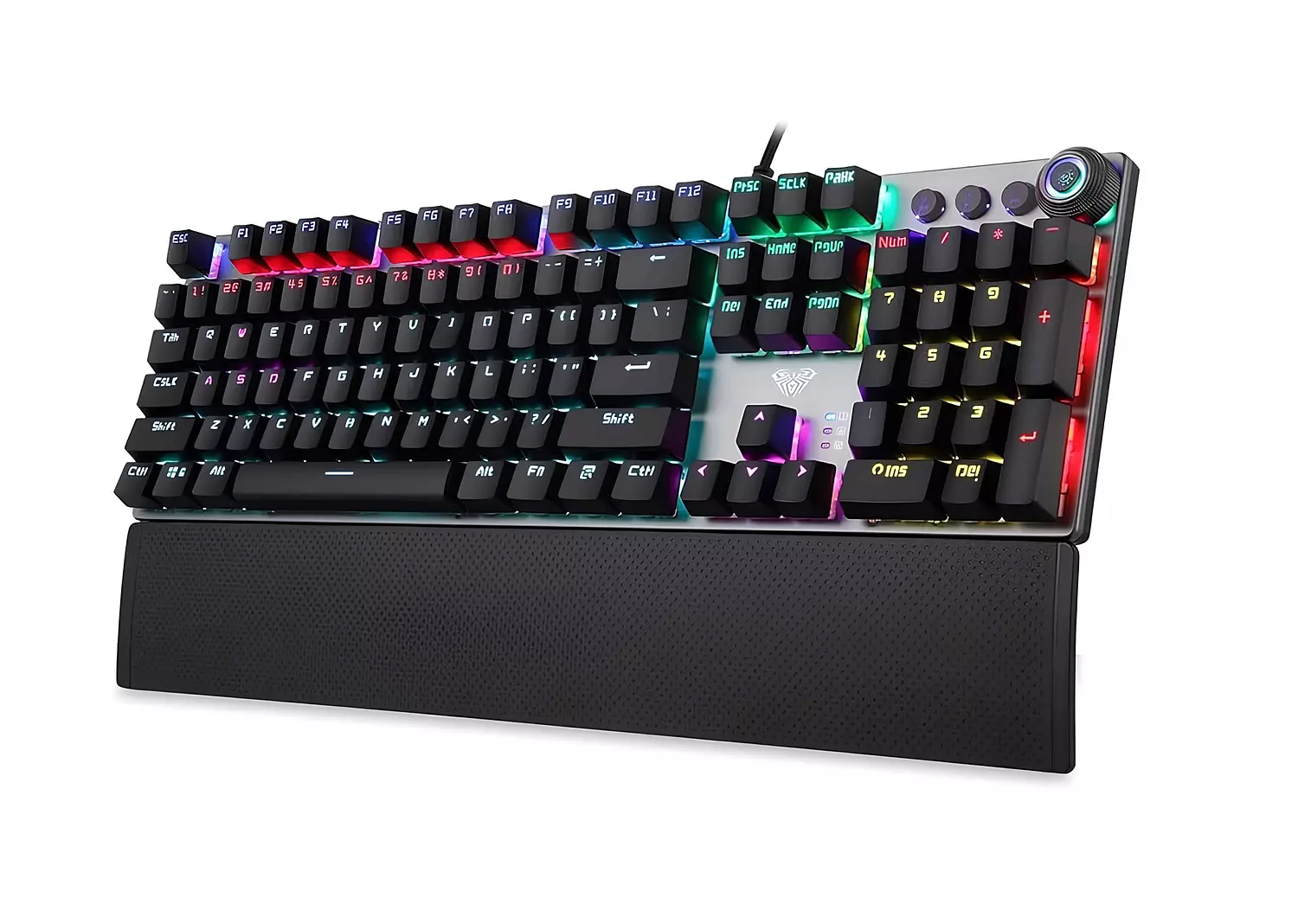 Mechanical Gaming Keyboard Aula F2088 with RGB lights - 108-Key  image