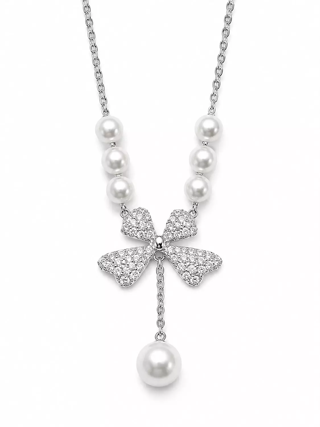  Silver Necklace Butterfly 1