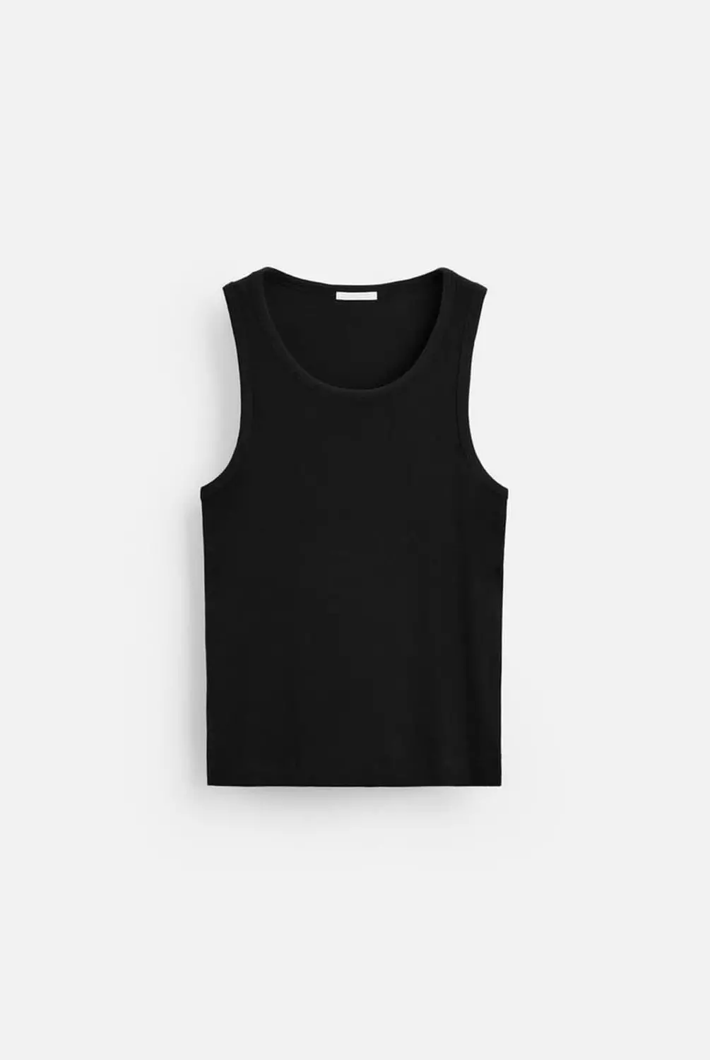 BASIC RIBBED TANK TOP (black) 1