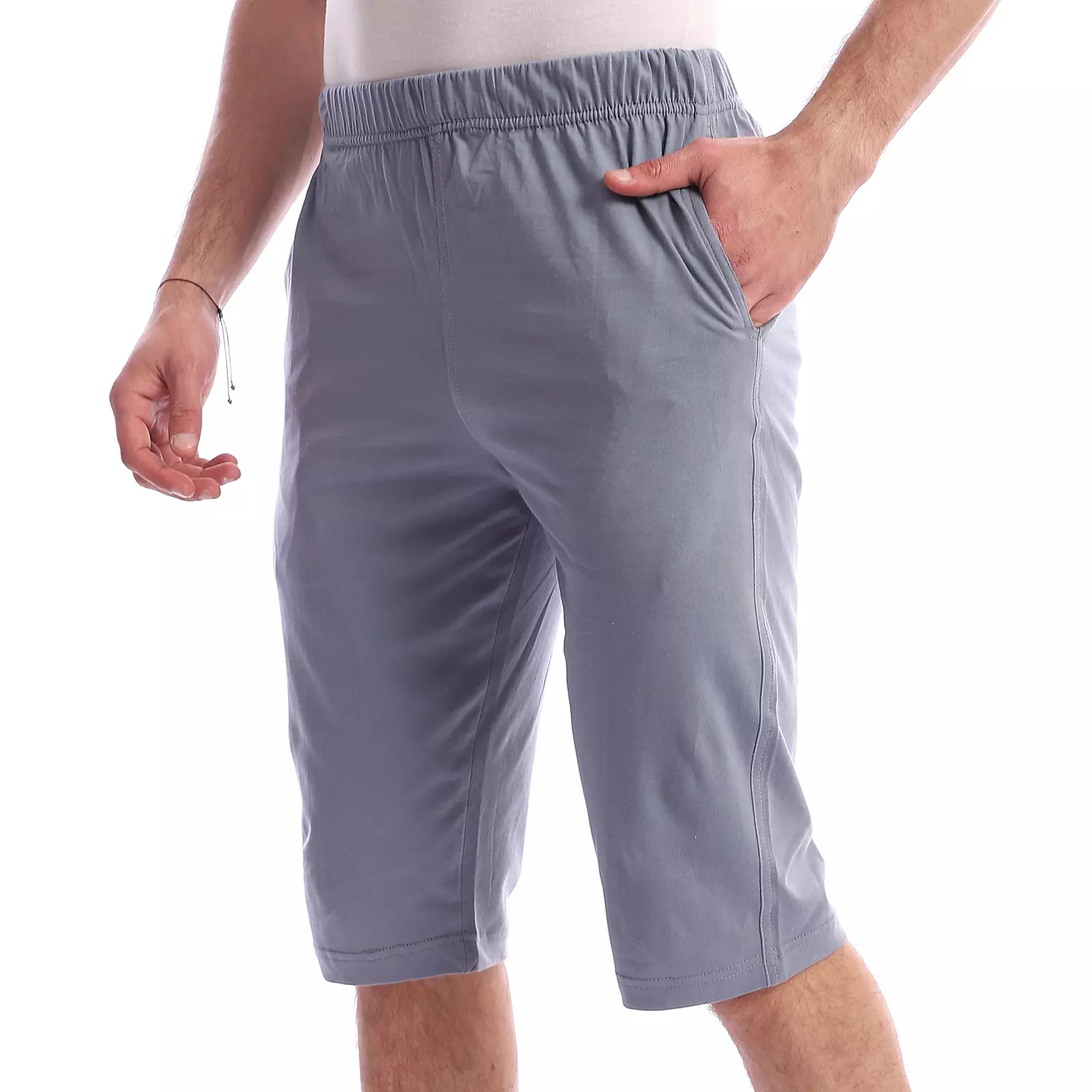 Cotton Plain Long Short - 5016 - Grey hover image