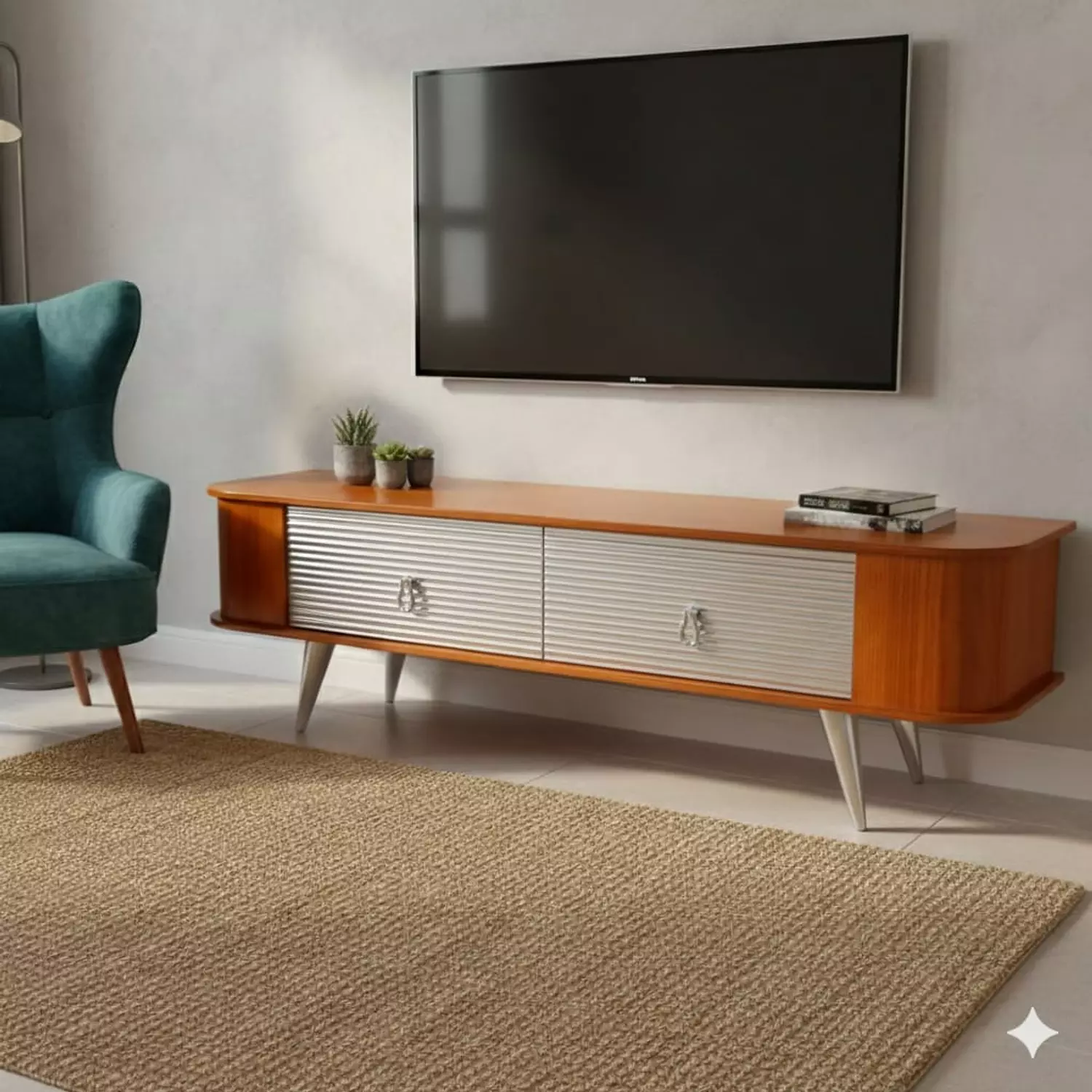 lcd #11 ترابيزه شاشه 2 درج لون شامبين image