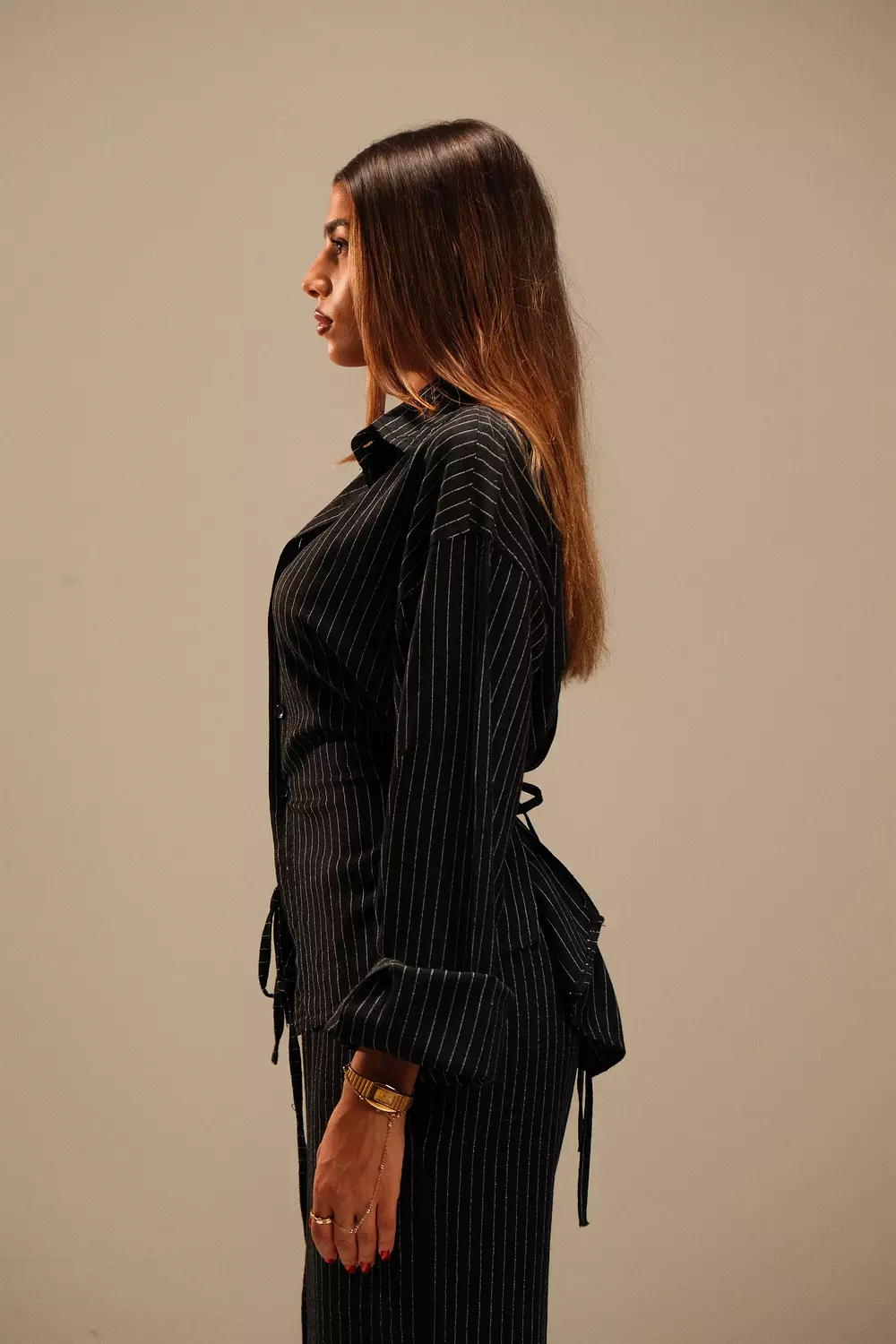 Striped Linen Set 2