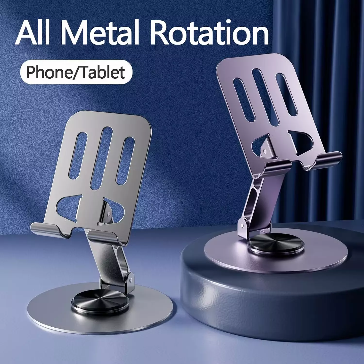 Foldable Metal Phone Holder – 360° Rotation & Adjustable Angle 7