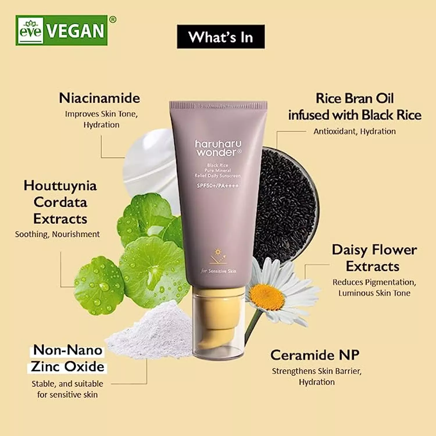 Haruharu WONDER - Black Rice Pure Mineral Relief Daily Sunscreen image