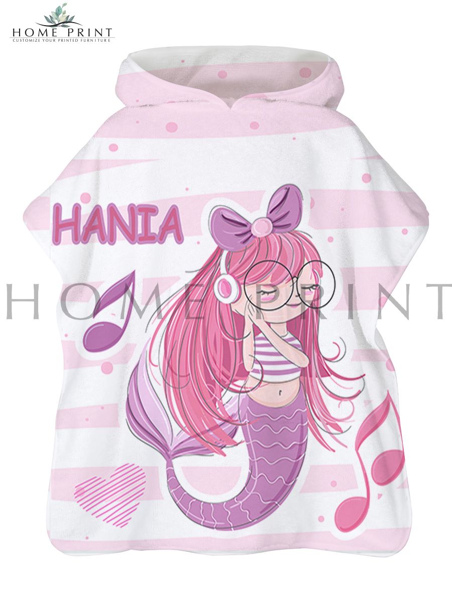 <p>mermaid with glasses poncho</p>