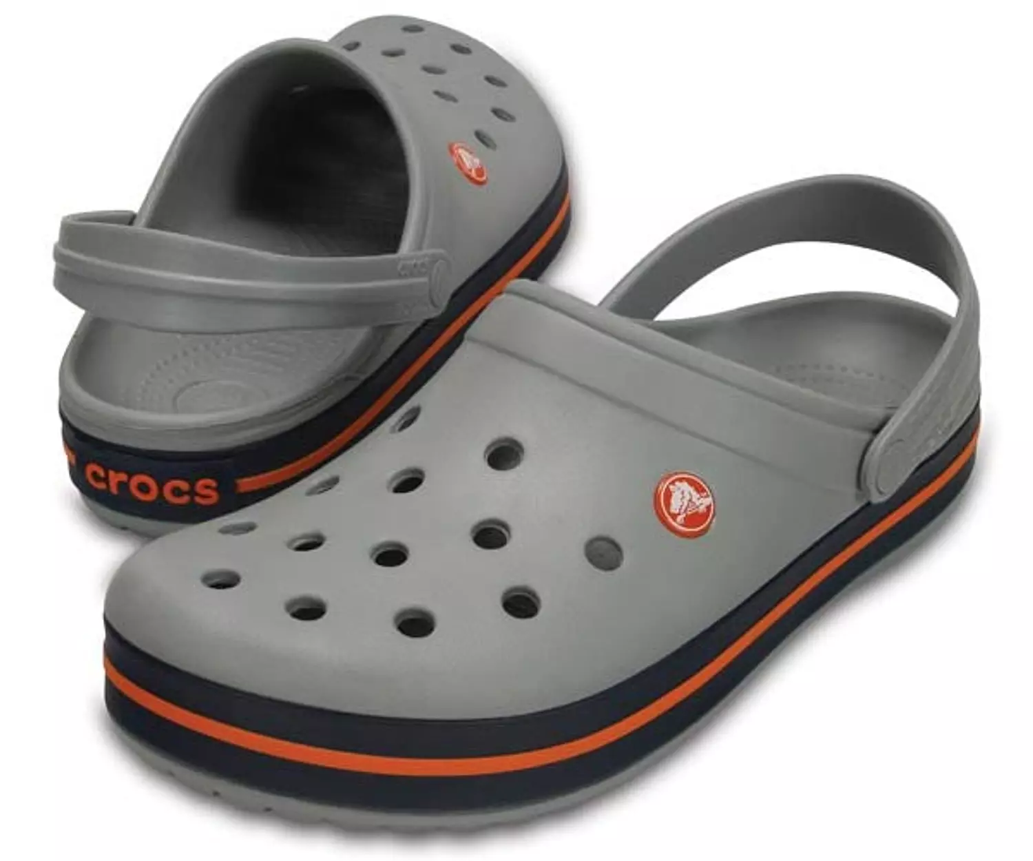 Crocs Crocband Gray x Orange  3