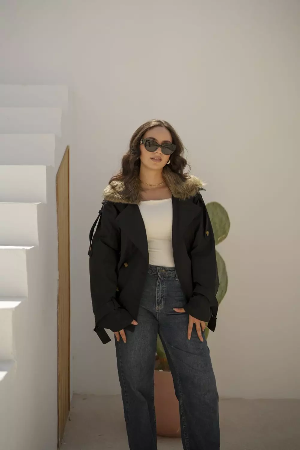 Fur Trench jacket  3